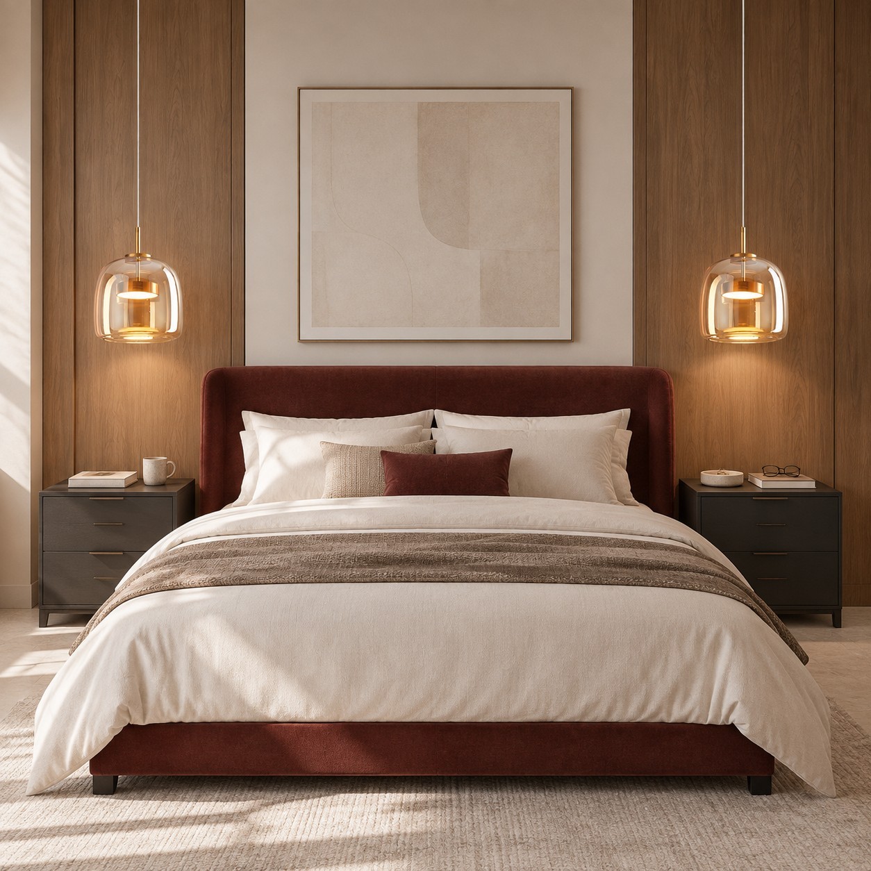 Raith Mouth Blown Glass Shade Pendant Light