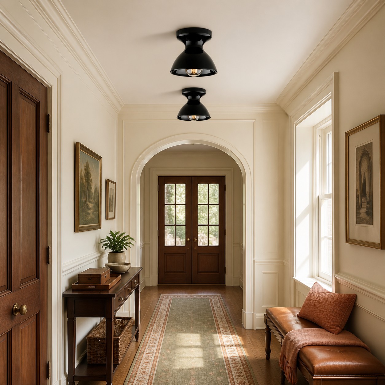 Lunavel Modern Ceramic Mount Ceiling Light Fixture