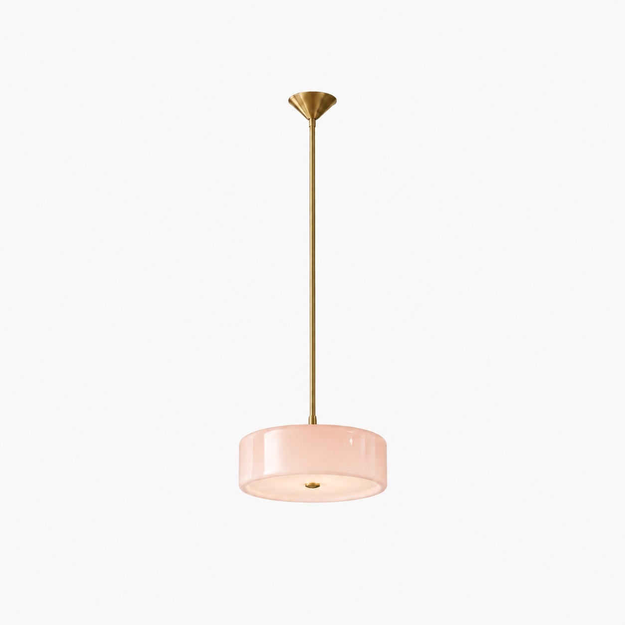 Xavier Modern Glossy Ceramic Drum Pendant Light