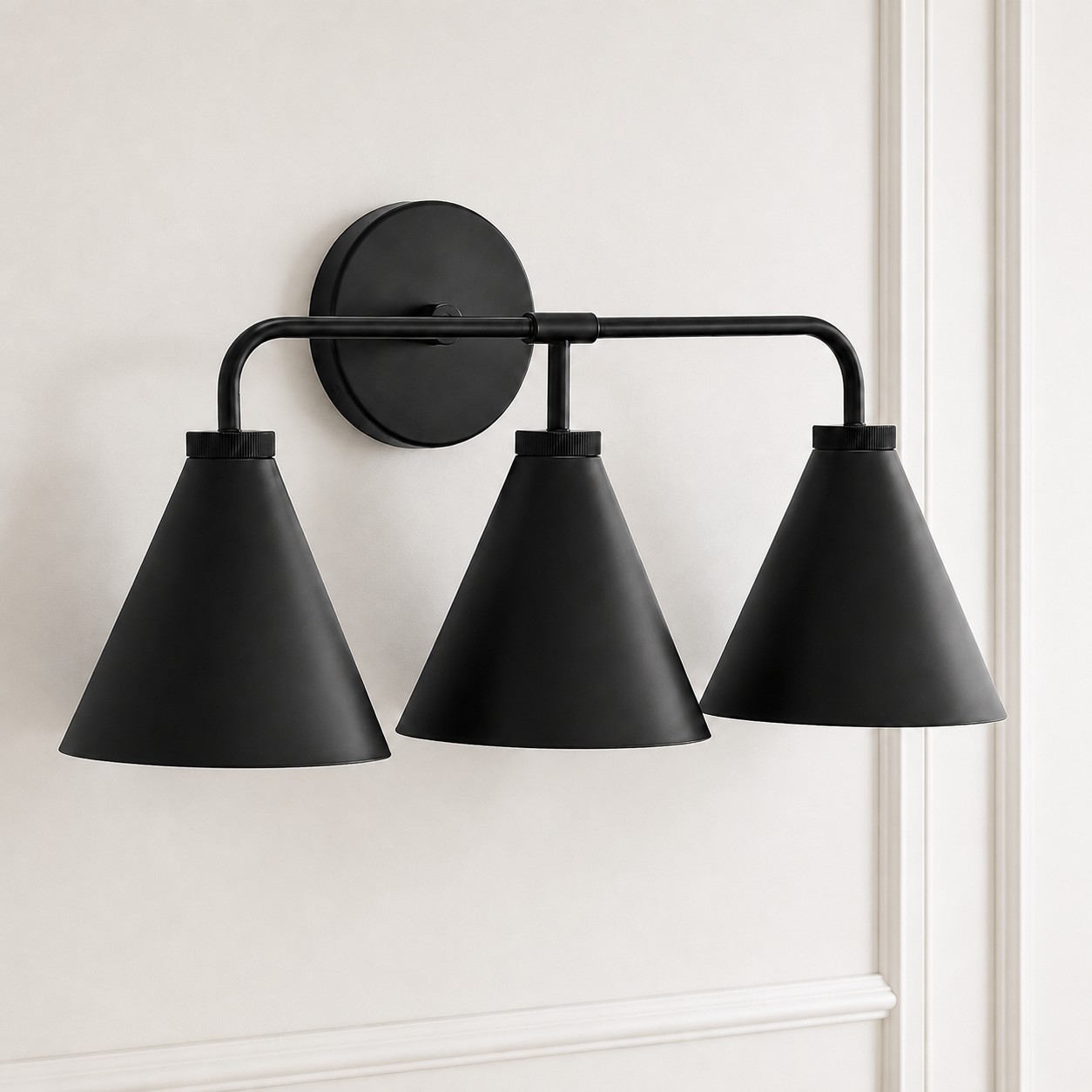 Kaelen Retro Cooper Cone Sconce Light