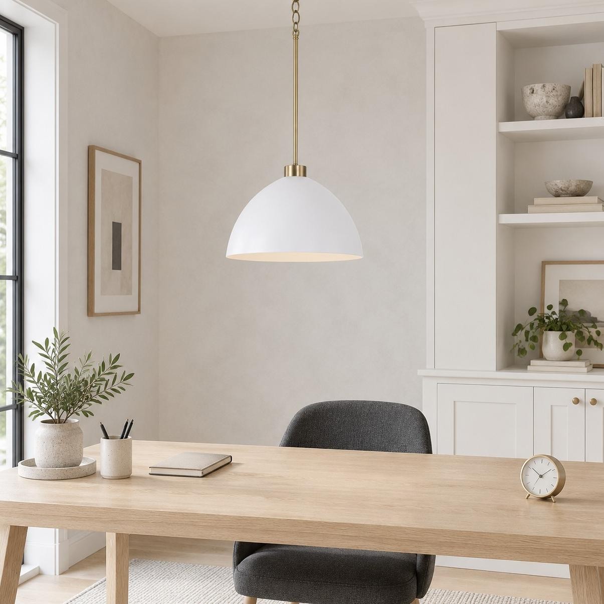 Ylarix ‎Minimalist Dome Metal Pendant Light