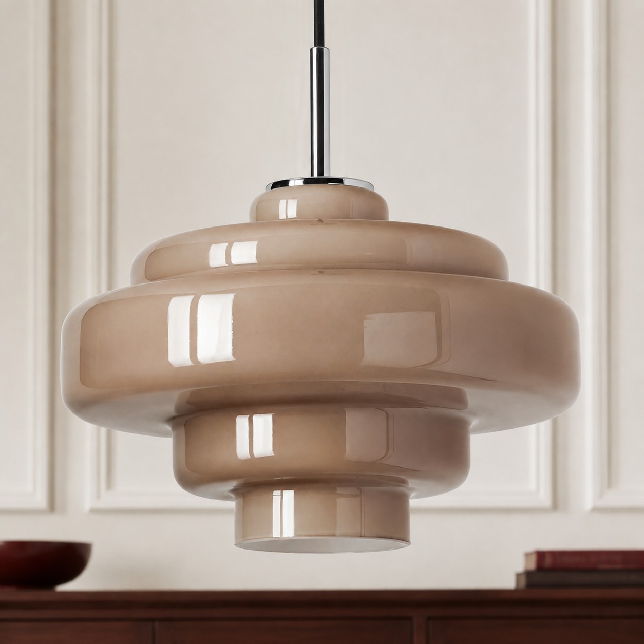 Yves Vintage Tiered Glass Pendant Light