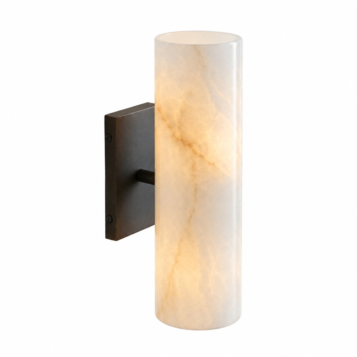Yorix Modern Vertical Cylinder Tube Metal Finish Wall Light