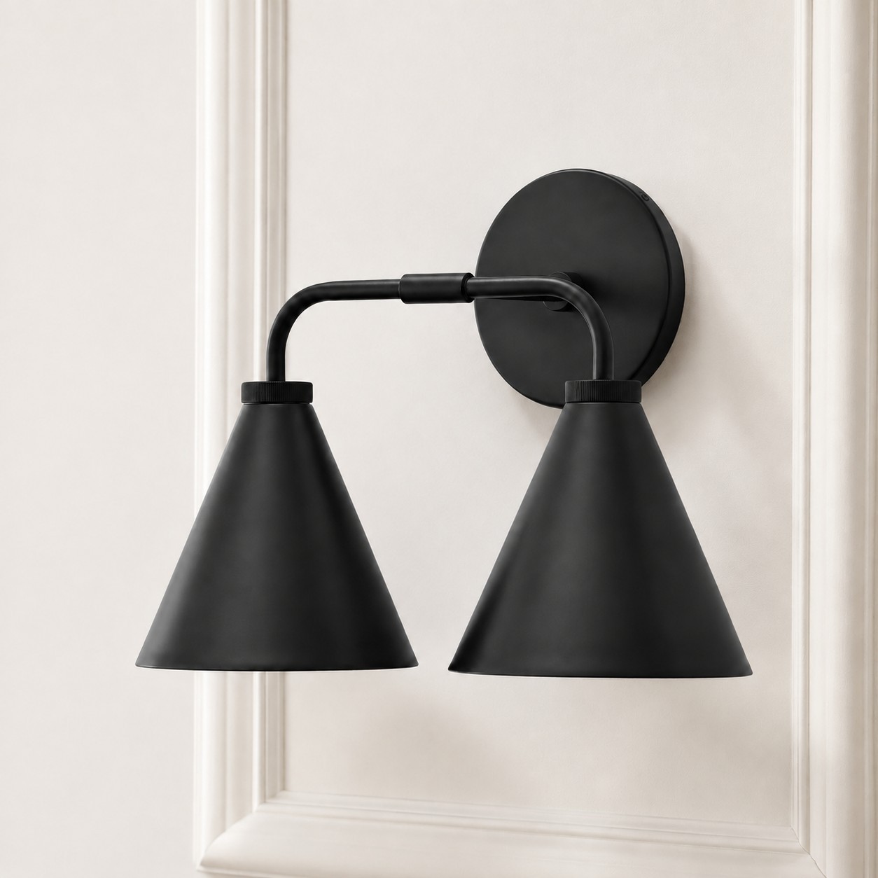 Kaelen Retro Cooper Cone Sconce Light