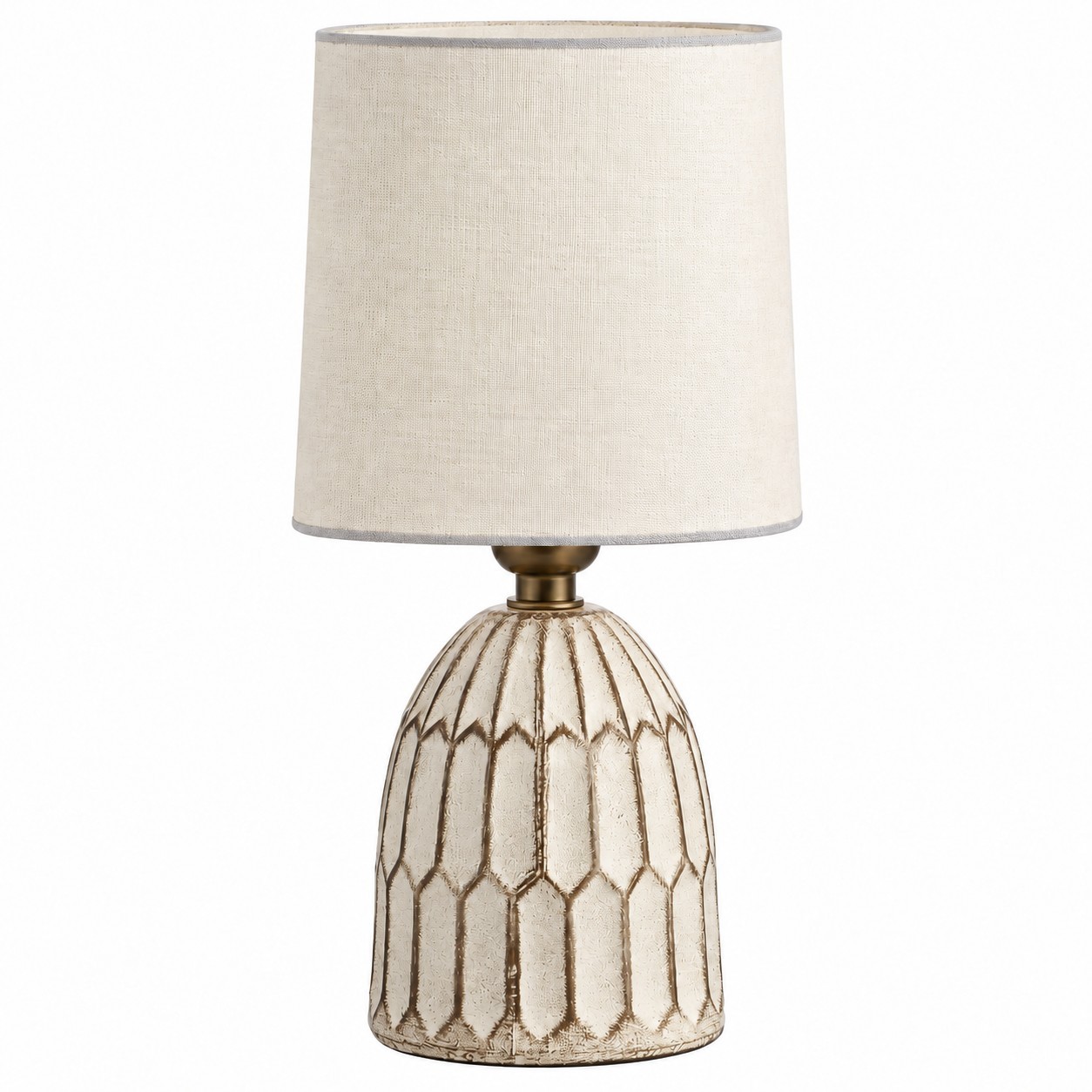 Iverna Mini Boho Hand-Painted Ceramic End Table Lamp