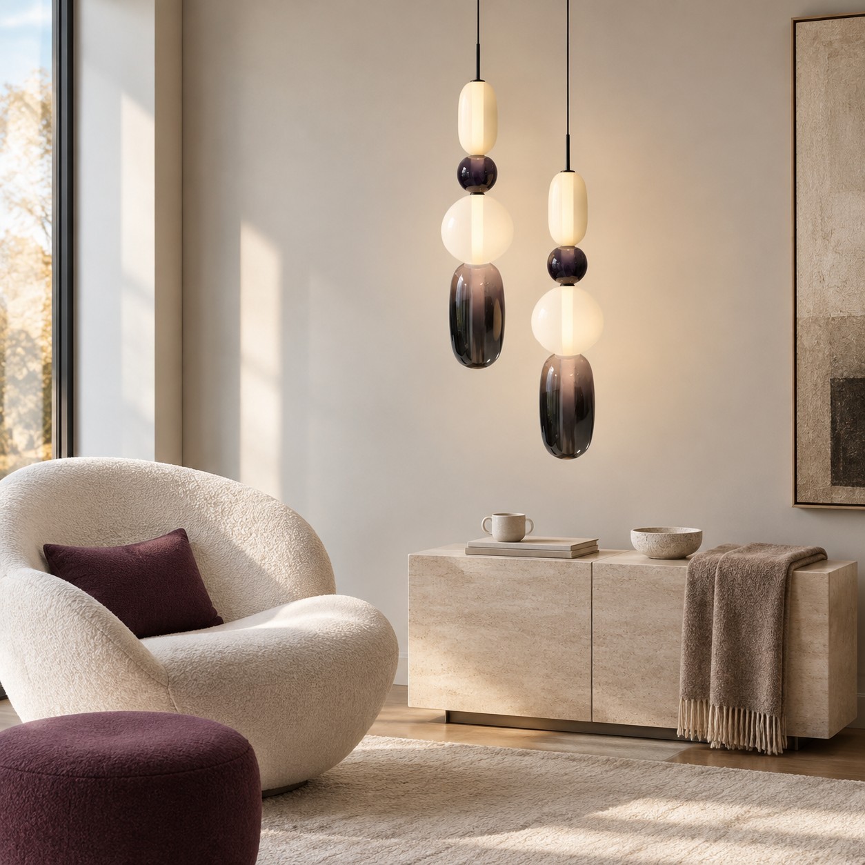 Caterina Modern Colorful Candied Glass Pendant Light