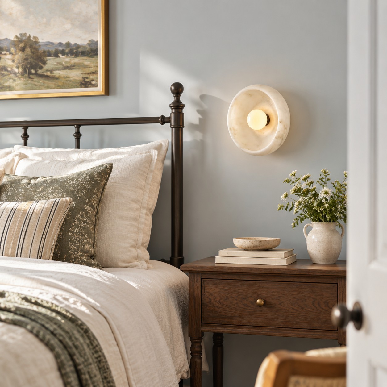 Vega Retro Bowl Shade Wall Sconce
