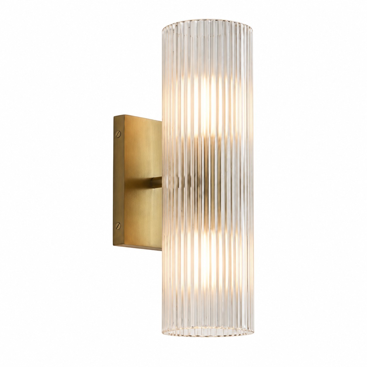 Yorix Modern Vertical Cylinder Tube Metal Finish Wall Light
