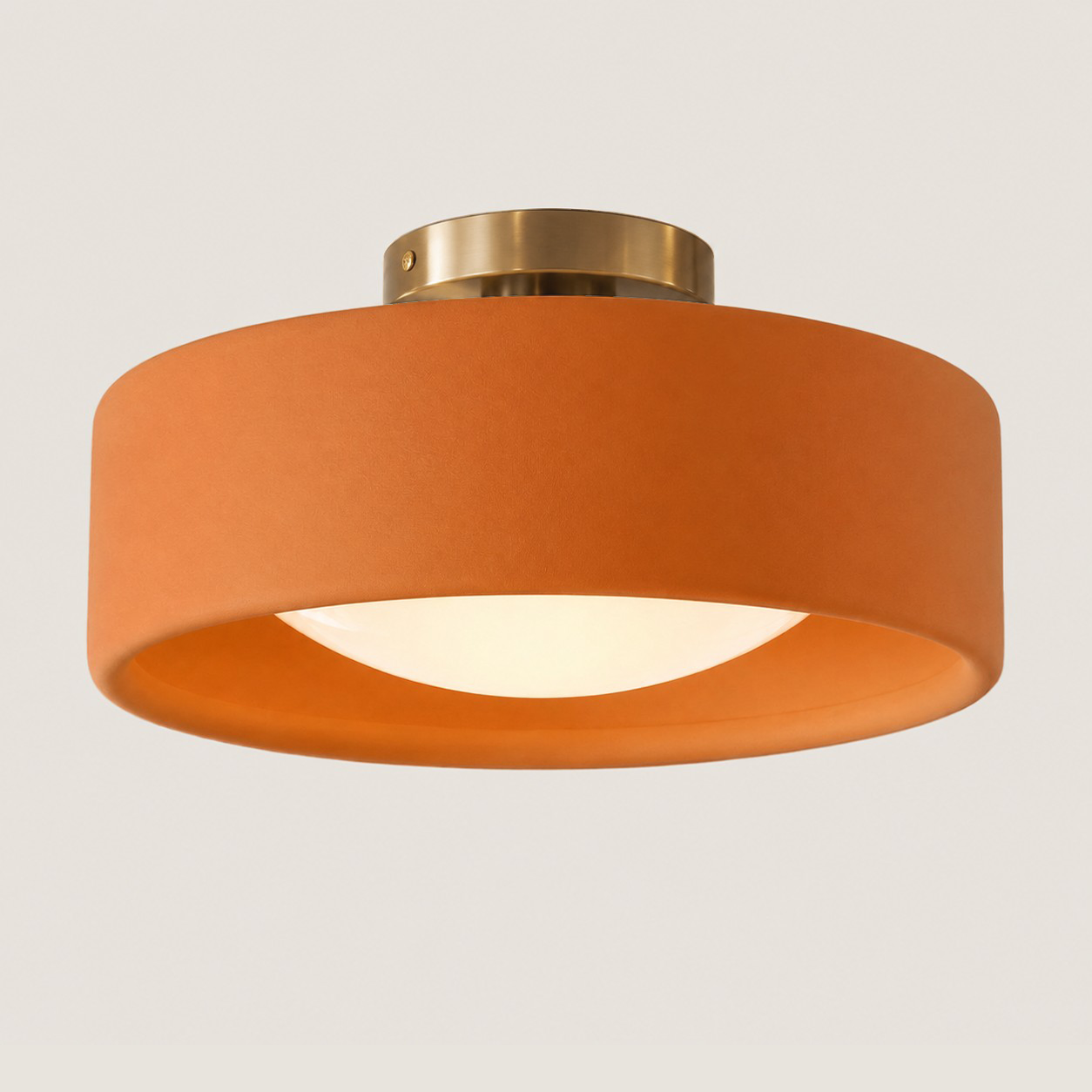 Aura Modern Porcelain Flush Mount Ceiling Light