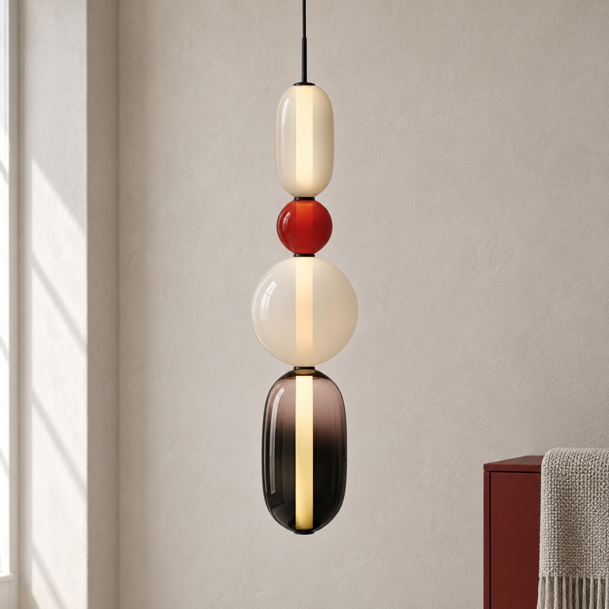Caterina Modern Colorful Candied Glass Pendant Light