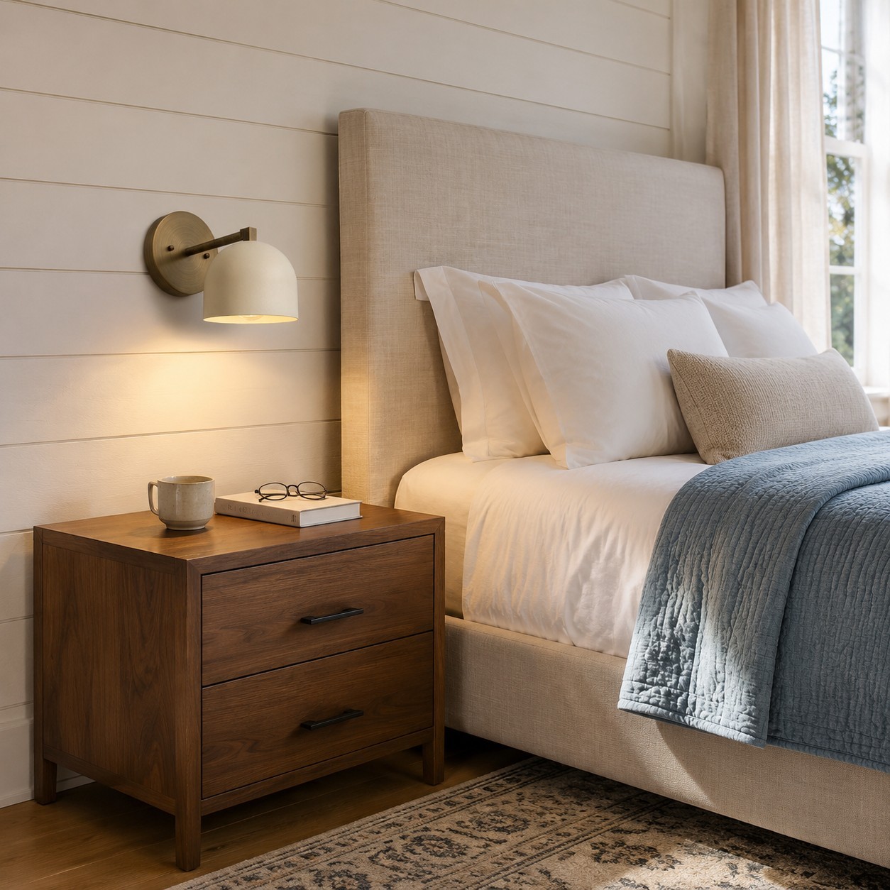 Verai Modern Industrial Cream Metal Dome Wall Sconce