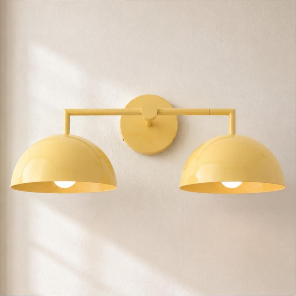 Burton Modern Nordic Morandi 2-Light Metal Wall Light