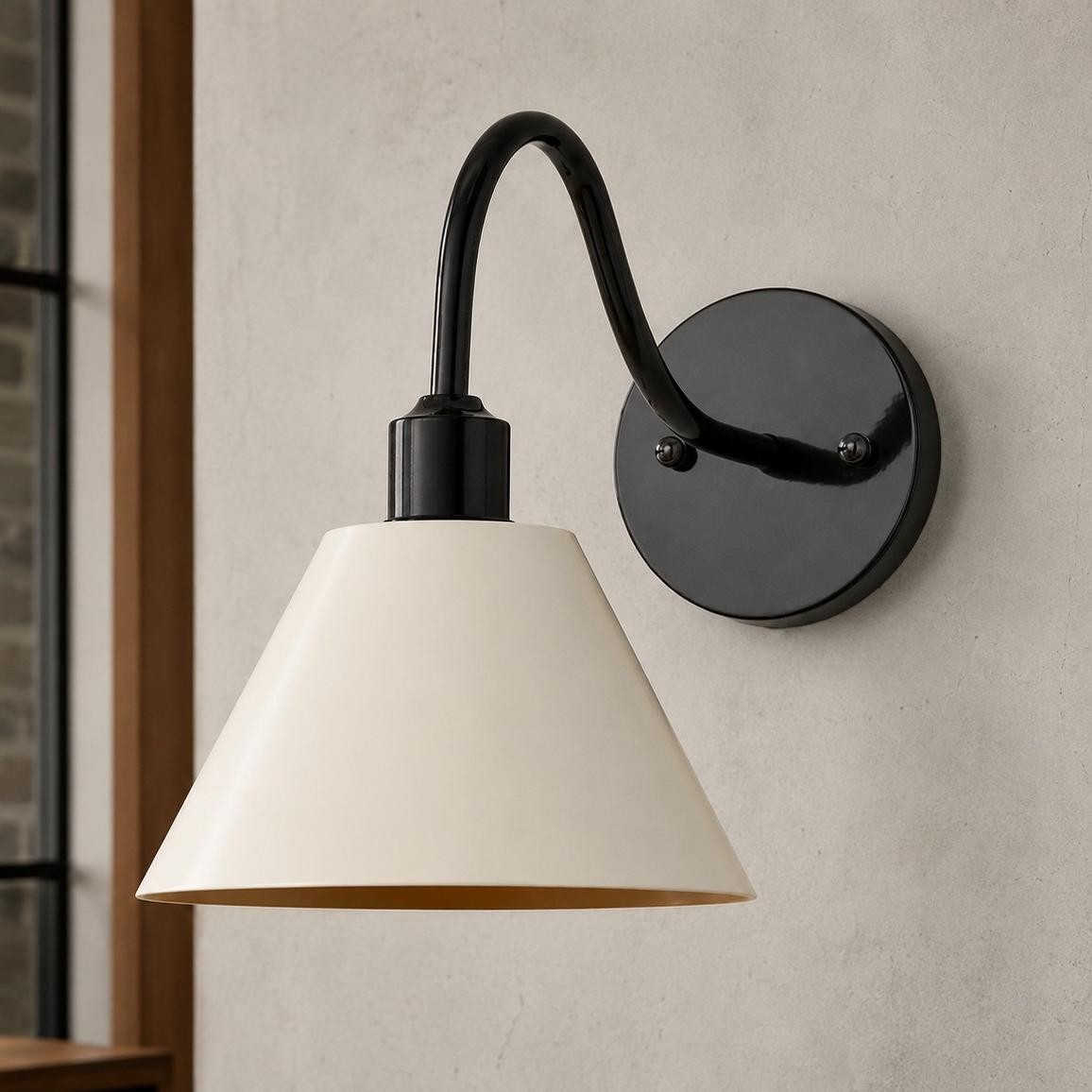 Ferm Minimalist Industrial Tapered Sconce