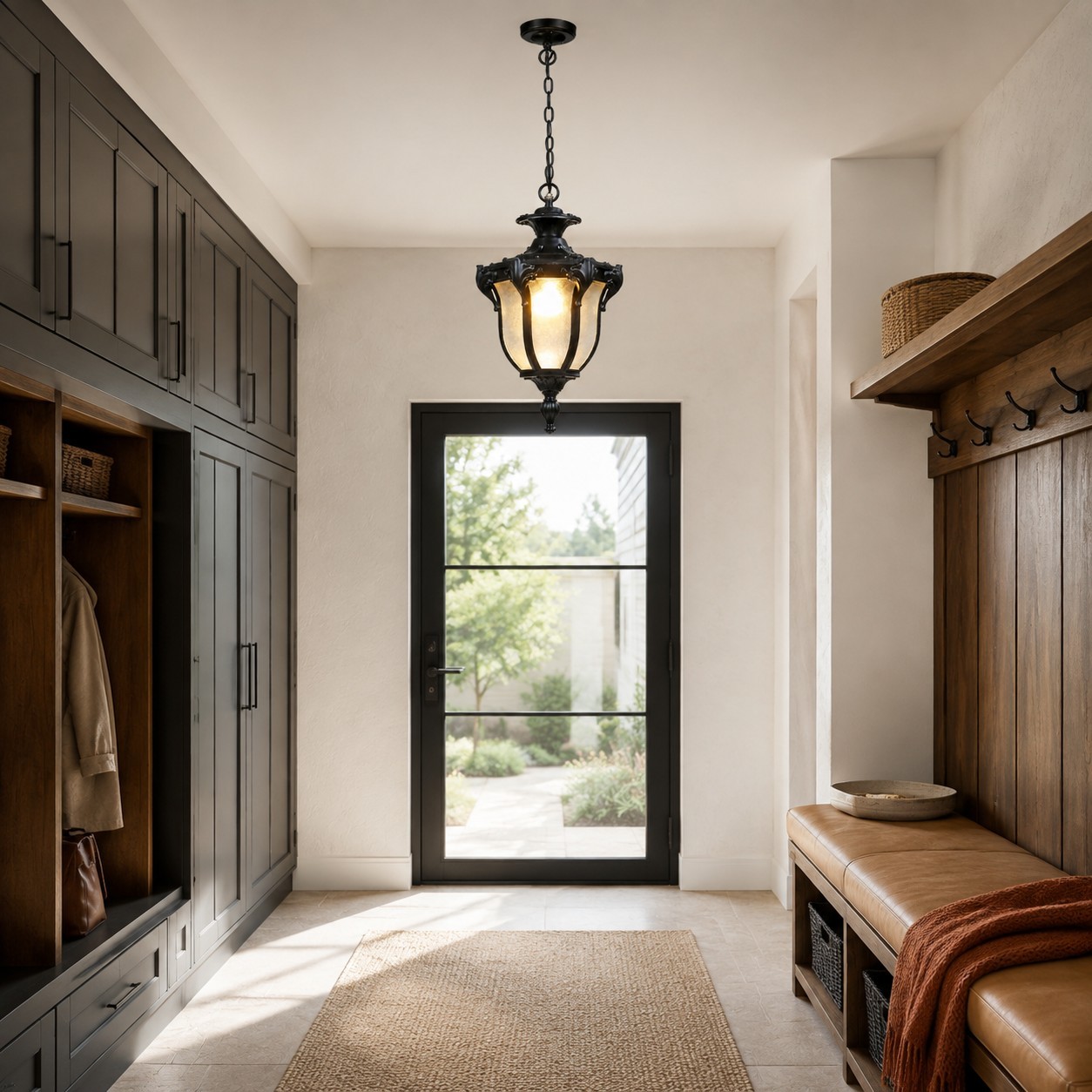 Malcolm Farmhouse Outdoor Porch Lantern Pendant Light