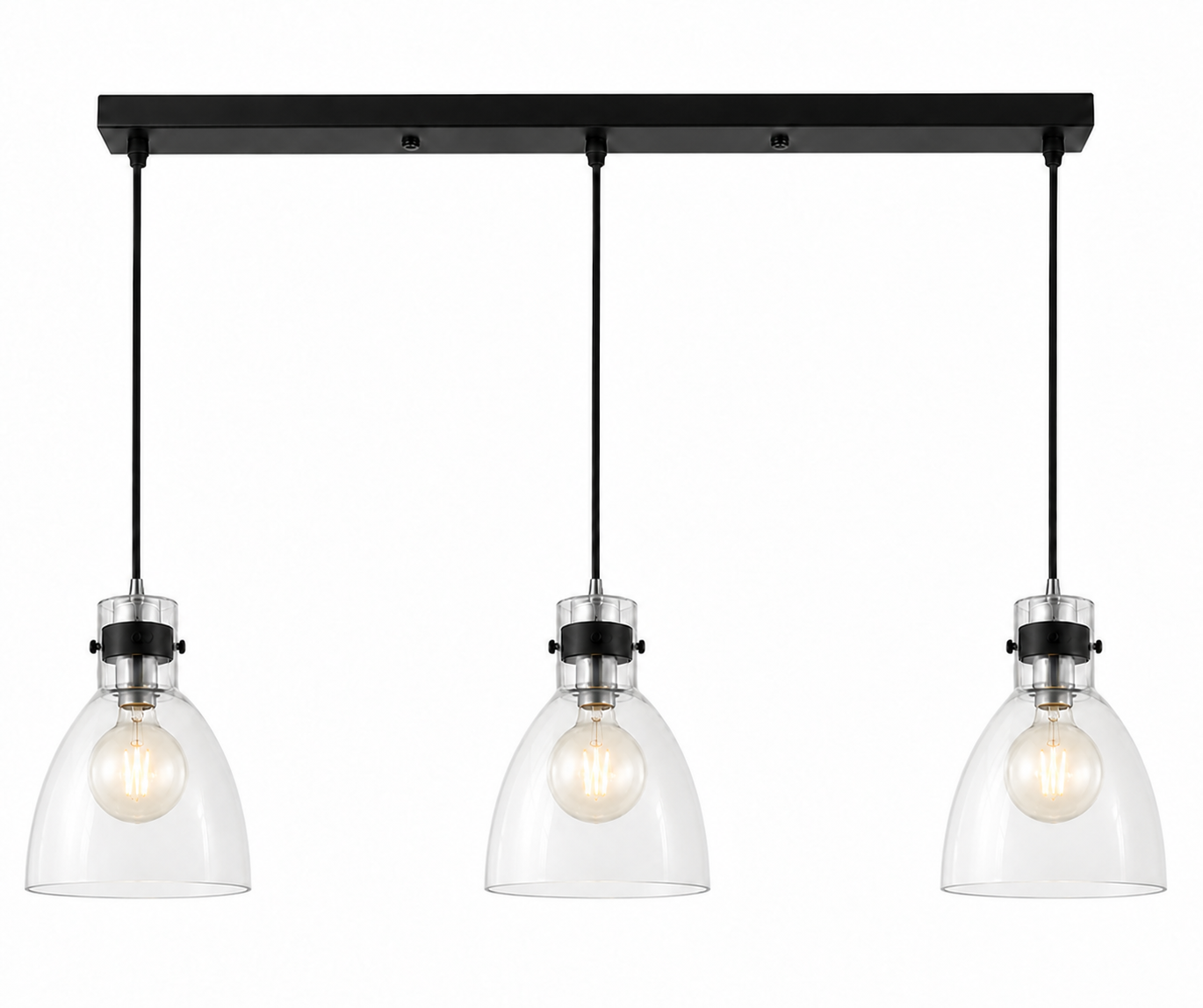 Stellan Vintage Glass Bell Pendant Light