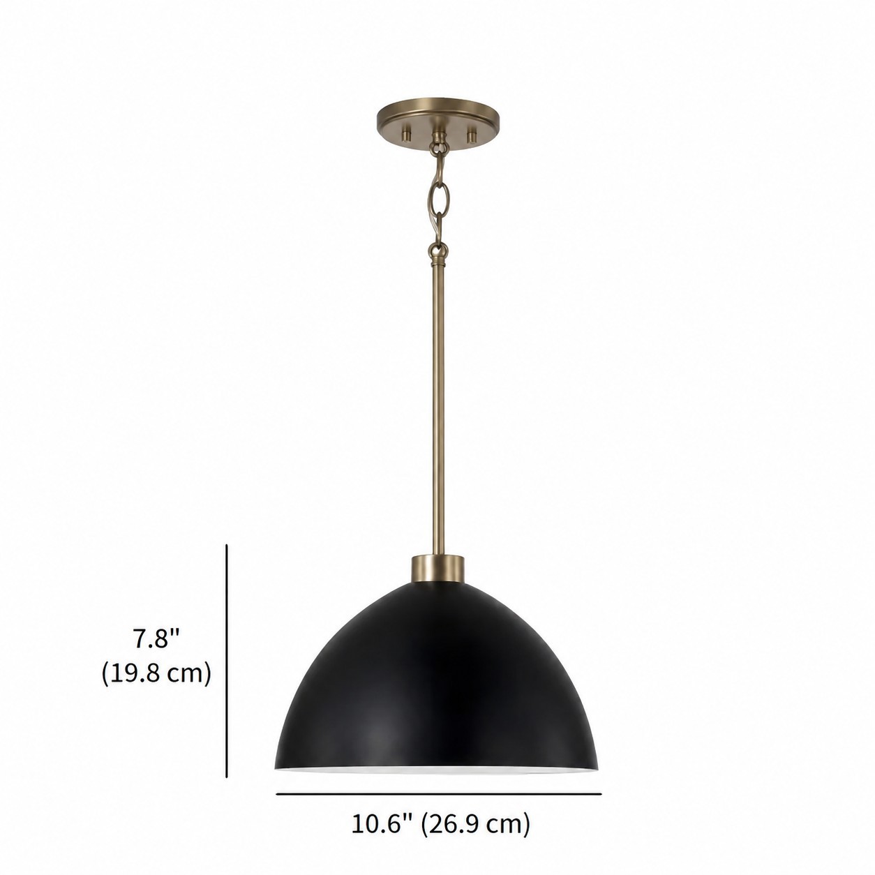 Ylarix ‎Minimalist Dome Metal Pendant Light