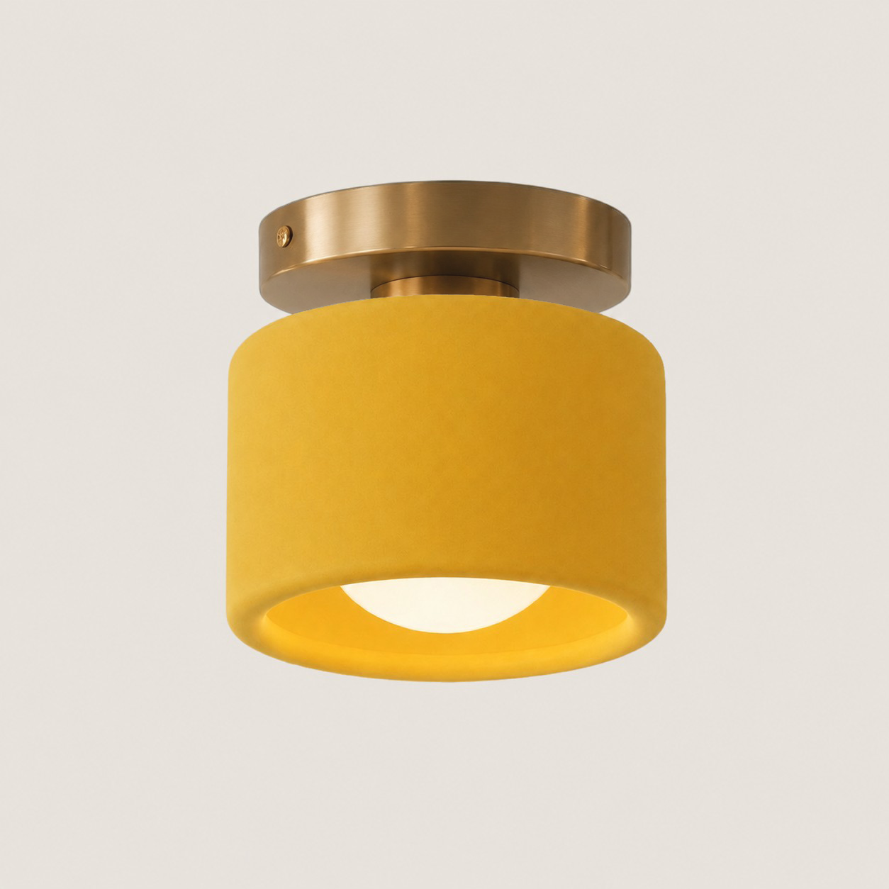 Aura Modern Porcelain Flush Mount Ceiling Light