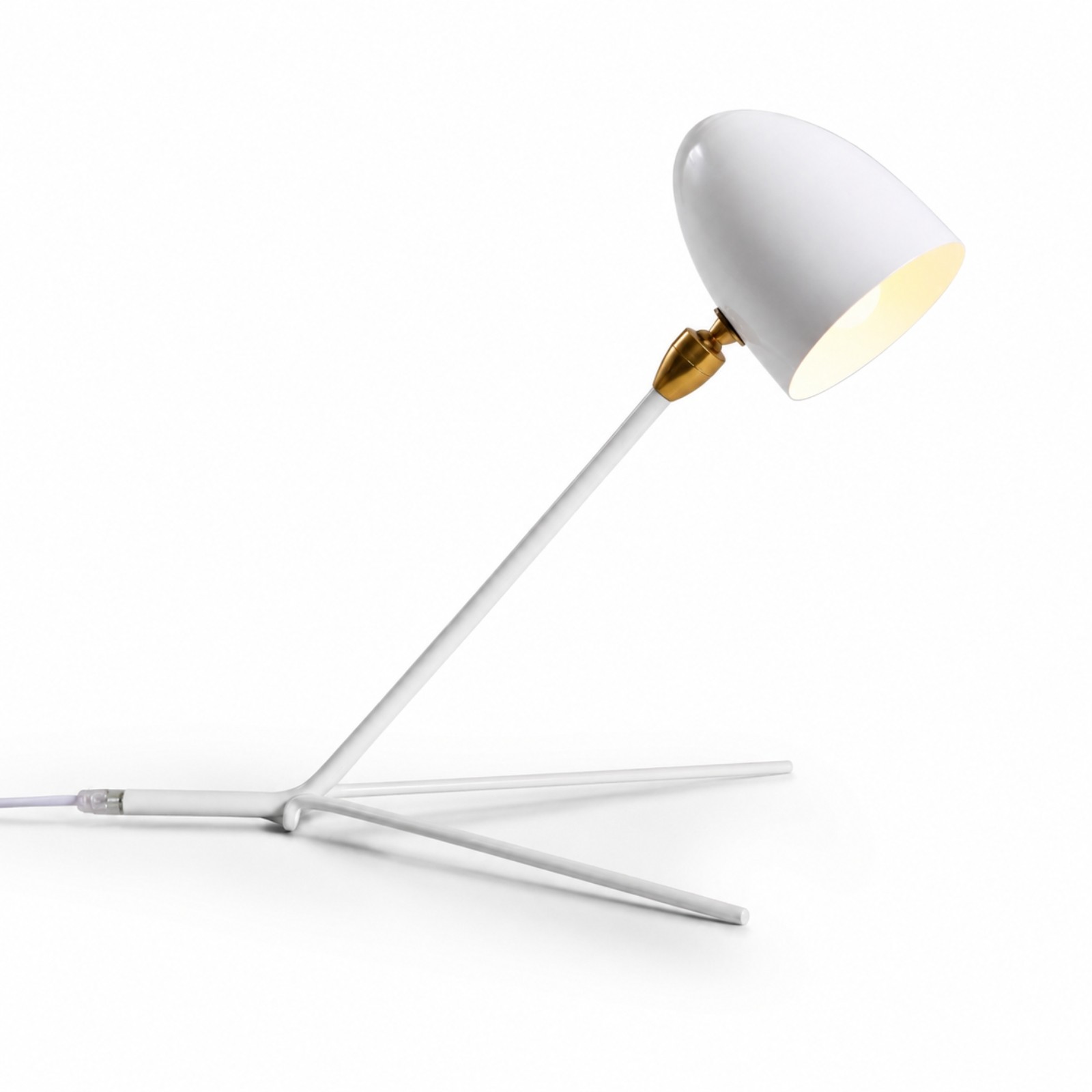 Vanessa Mid-Century Modern Metal Tripod Table Lamp