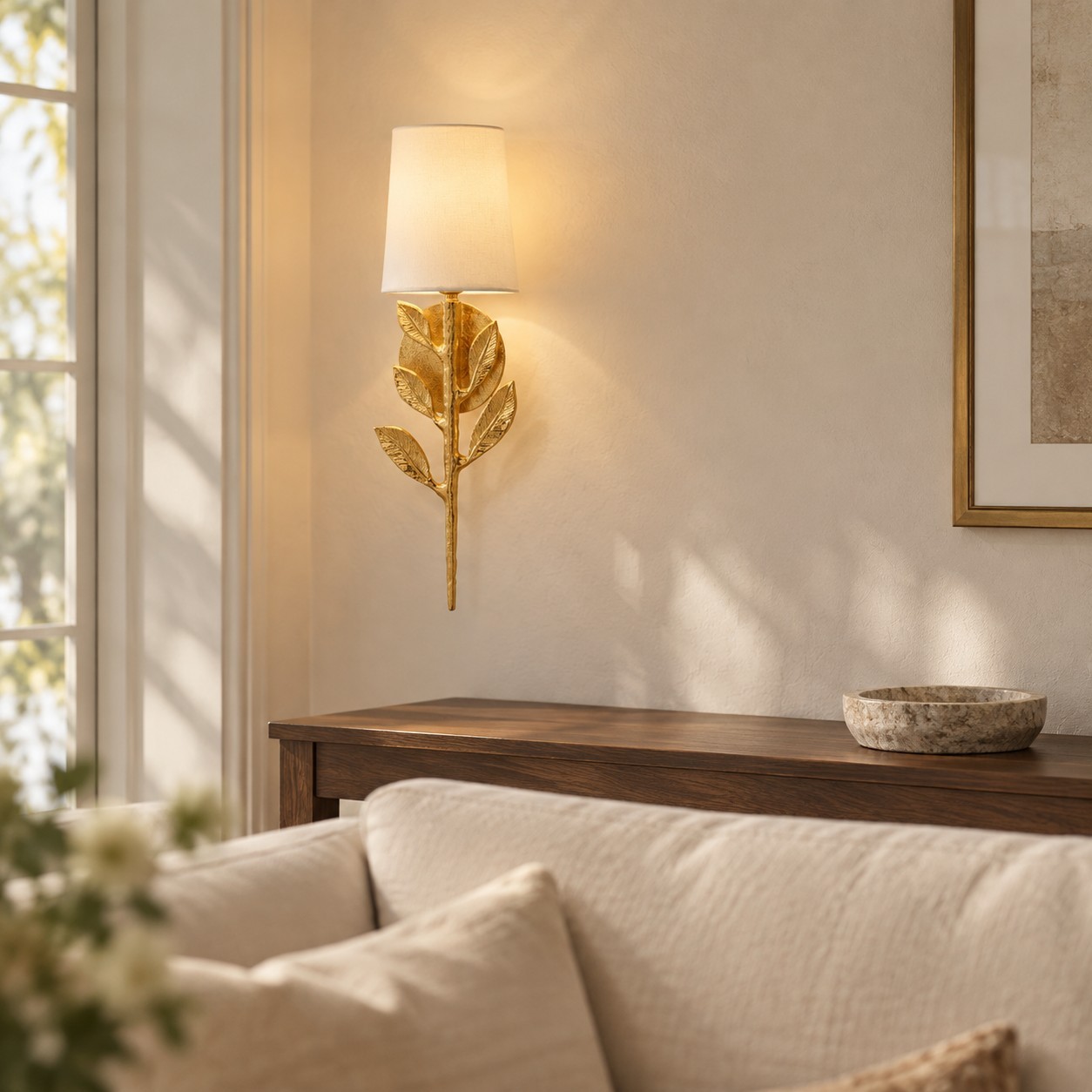 Hemma Retro Leaves And Branch Sconce