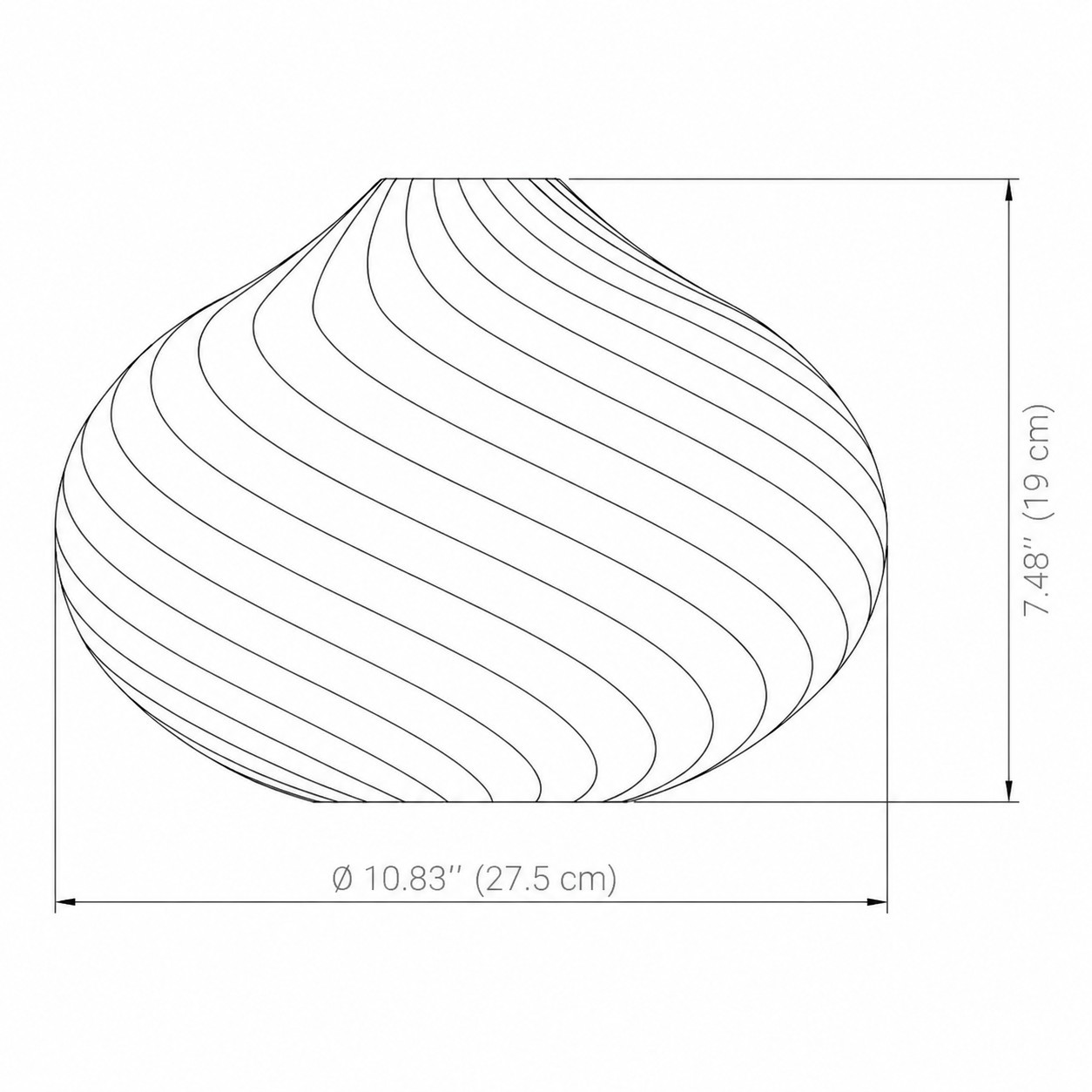 Lunaris Modern Globe Glass Pendant Light