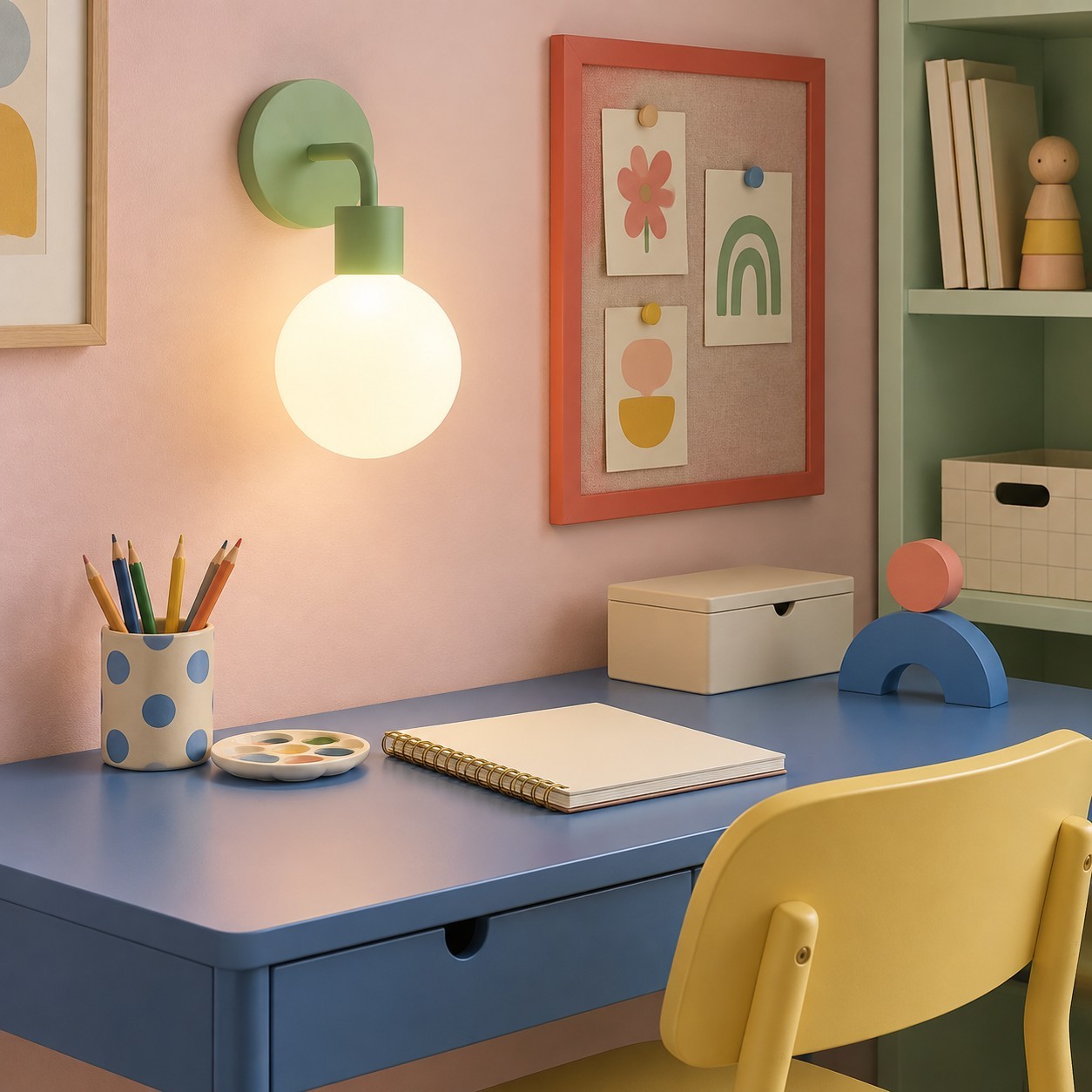 Tessa Modern Rechargeable Colorful Wall Light