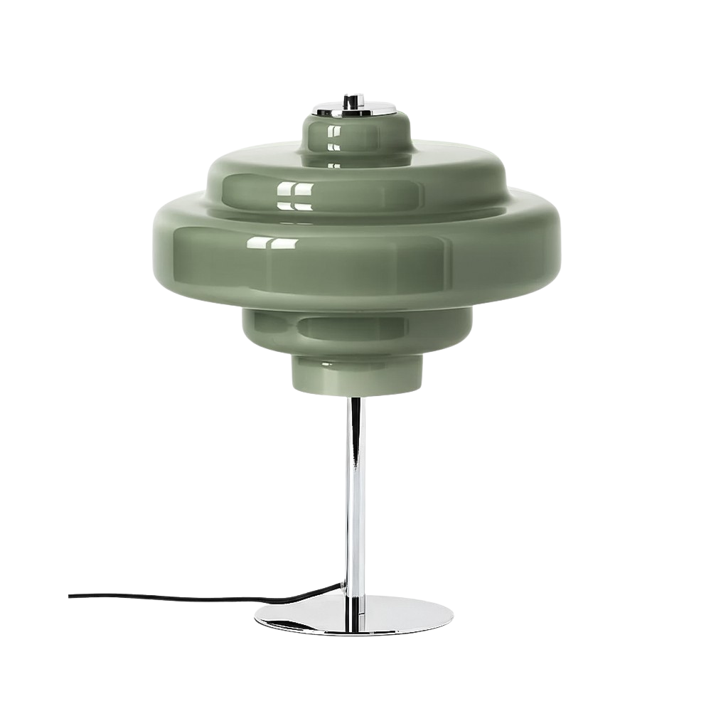 Yves Retro Multiple Colors Tiered Glass Table Lamp