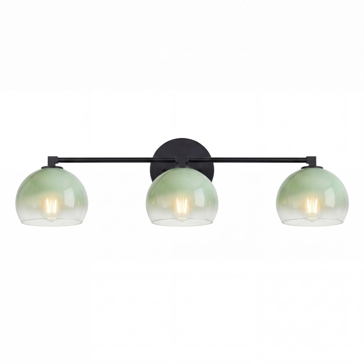 Conrad Vintage 3 Light Bellflower Glass Wall Sconce
