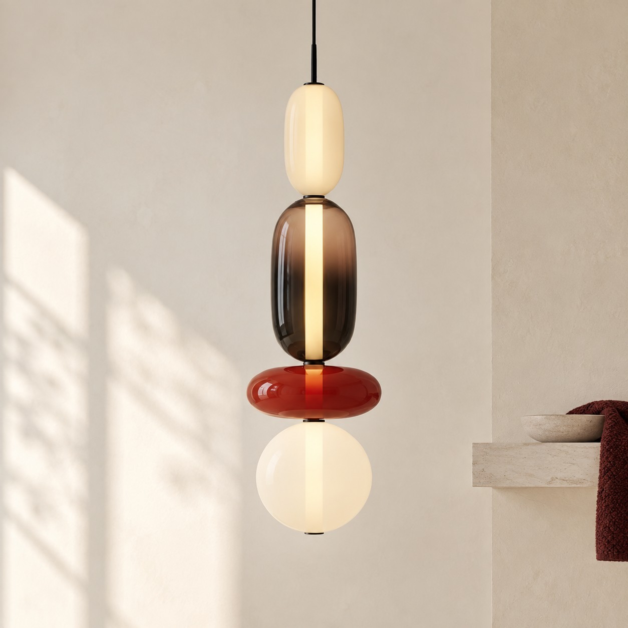 Caterina Modern Colorful Candied Glass Pendant Light