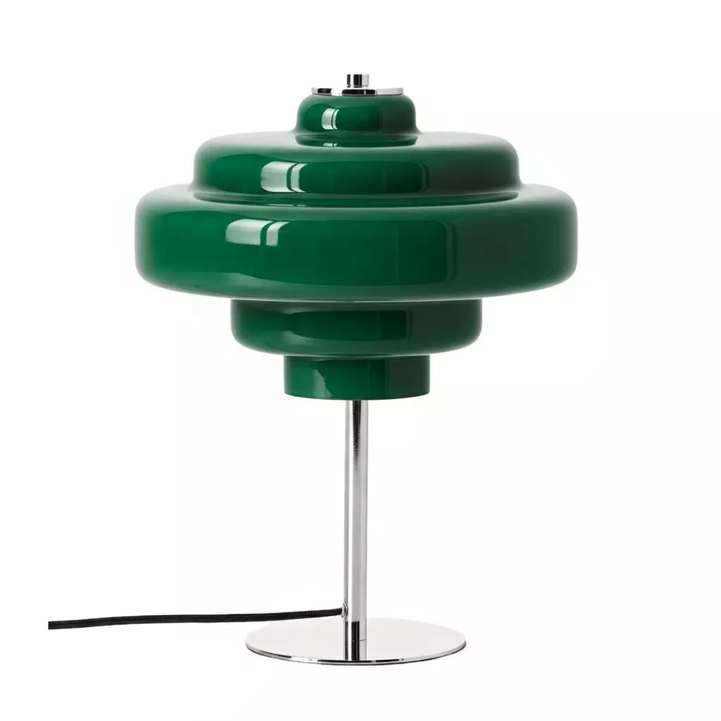 Yves Retro Multiple Colors Tiered Glass Table Lamp