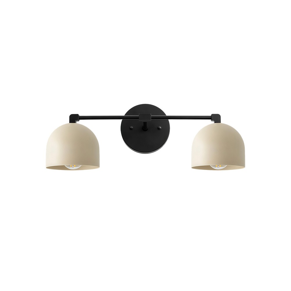 Astair Nordic Metal Deep Dome Vanity Wall Sconce in Rustic Brass