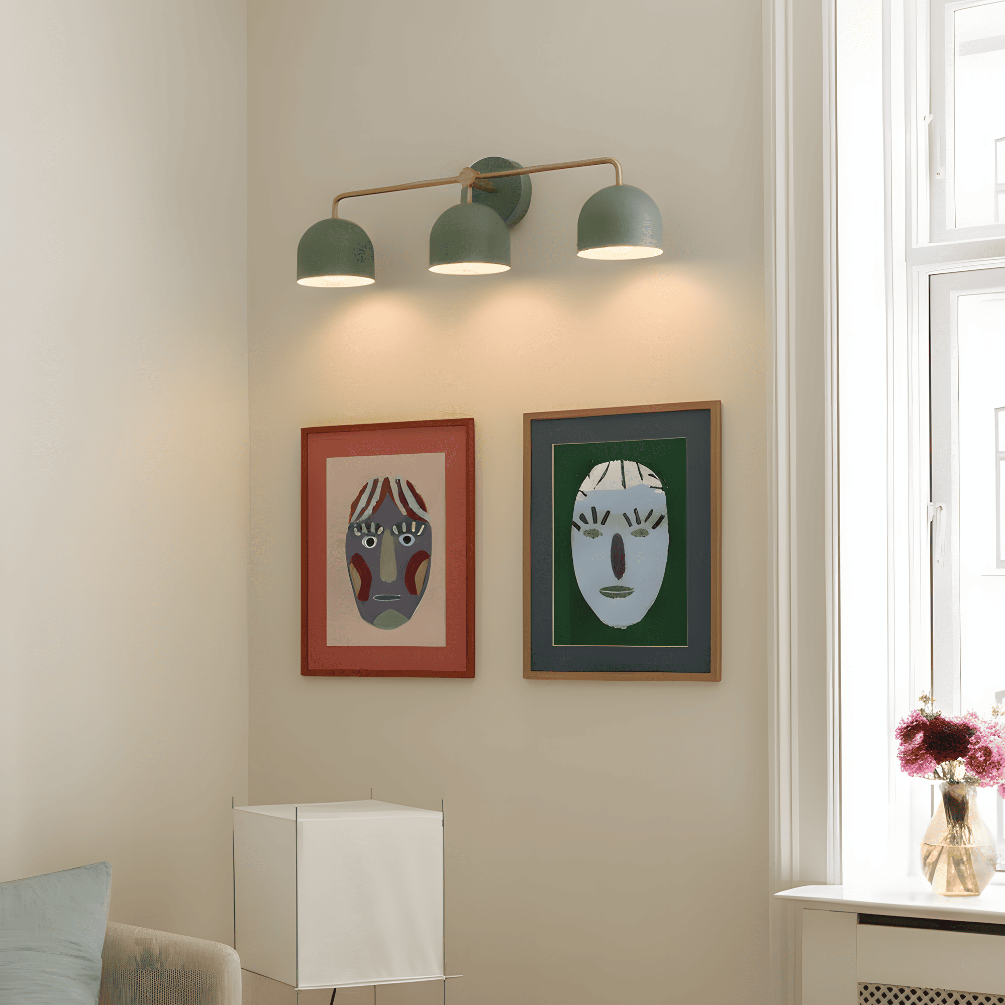 Astair Nordic Metal Multicolored Vanity Sconce