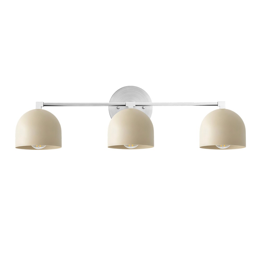 Astair Nordic Metal Deep Dome Vanity Wall Sconce in Rustic Brass