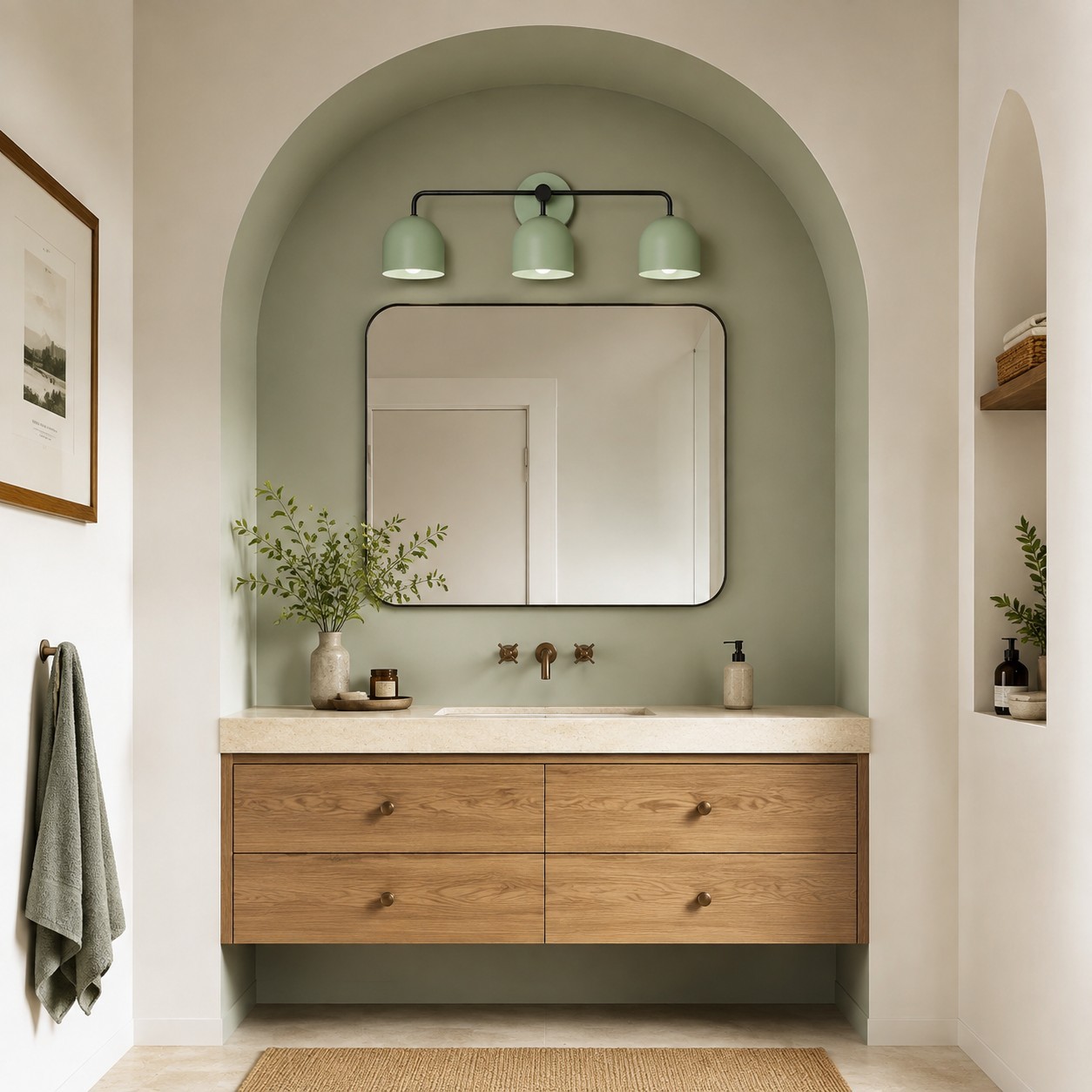 Astair Nordic Metal Multicolored Vanity Sconce