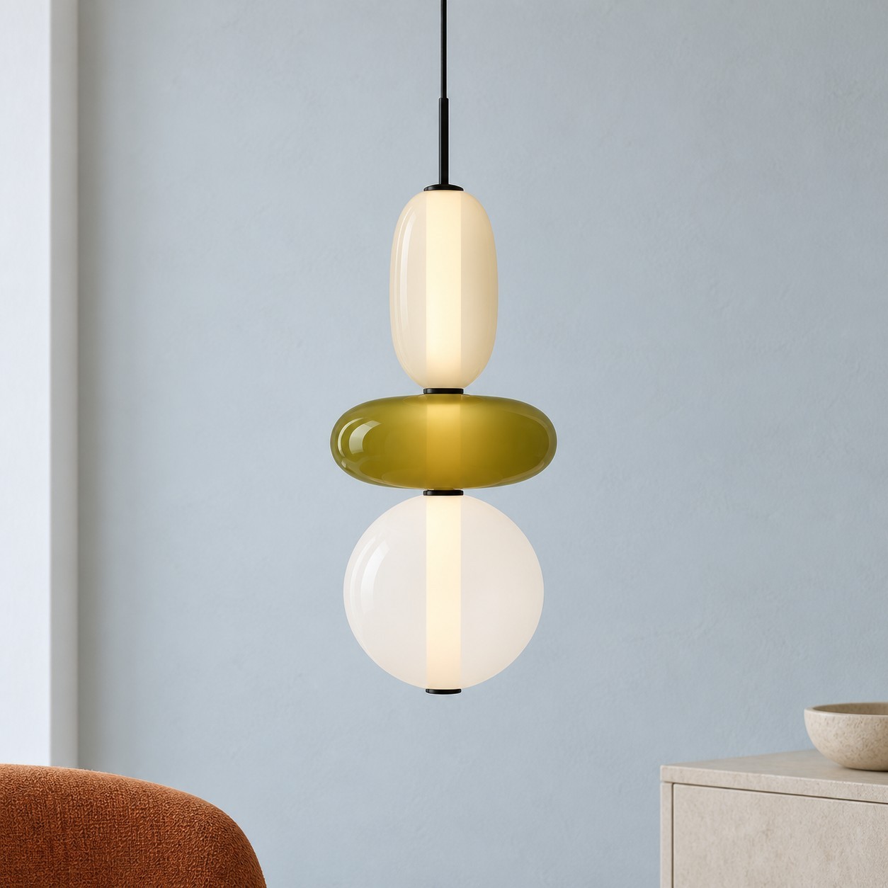 Caterina Modern Colorful Candied Glass Pendant Light