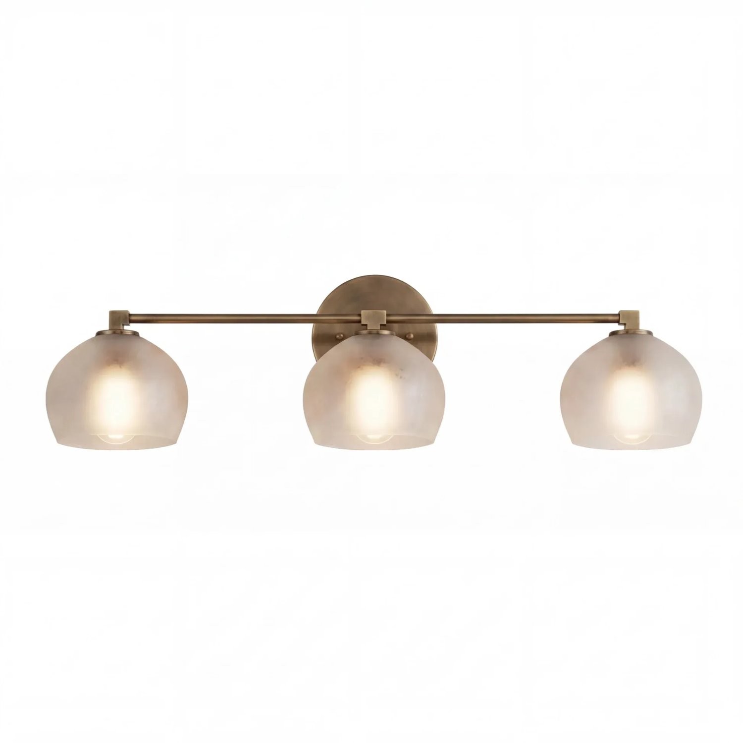 Conrad Vintage 3 Light Bellflower Glass Wall Sconce