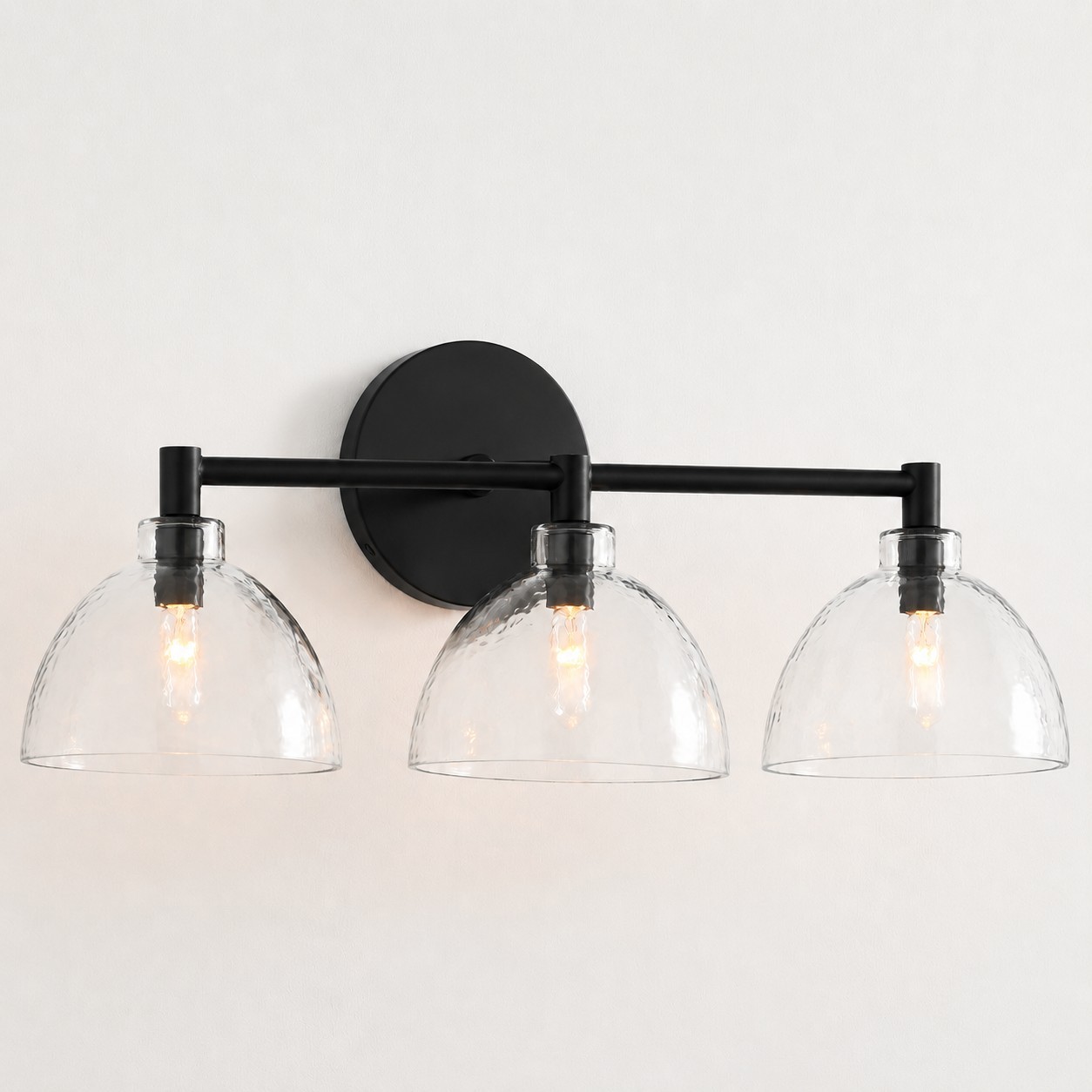 Keen Farmhouse Cooper Recycled Glass Dome Sconce