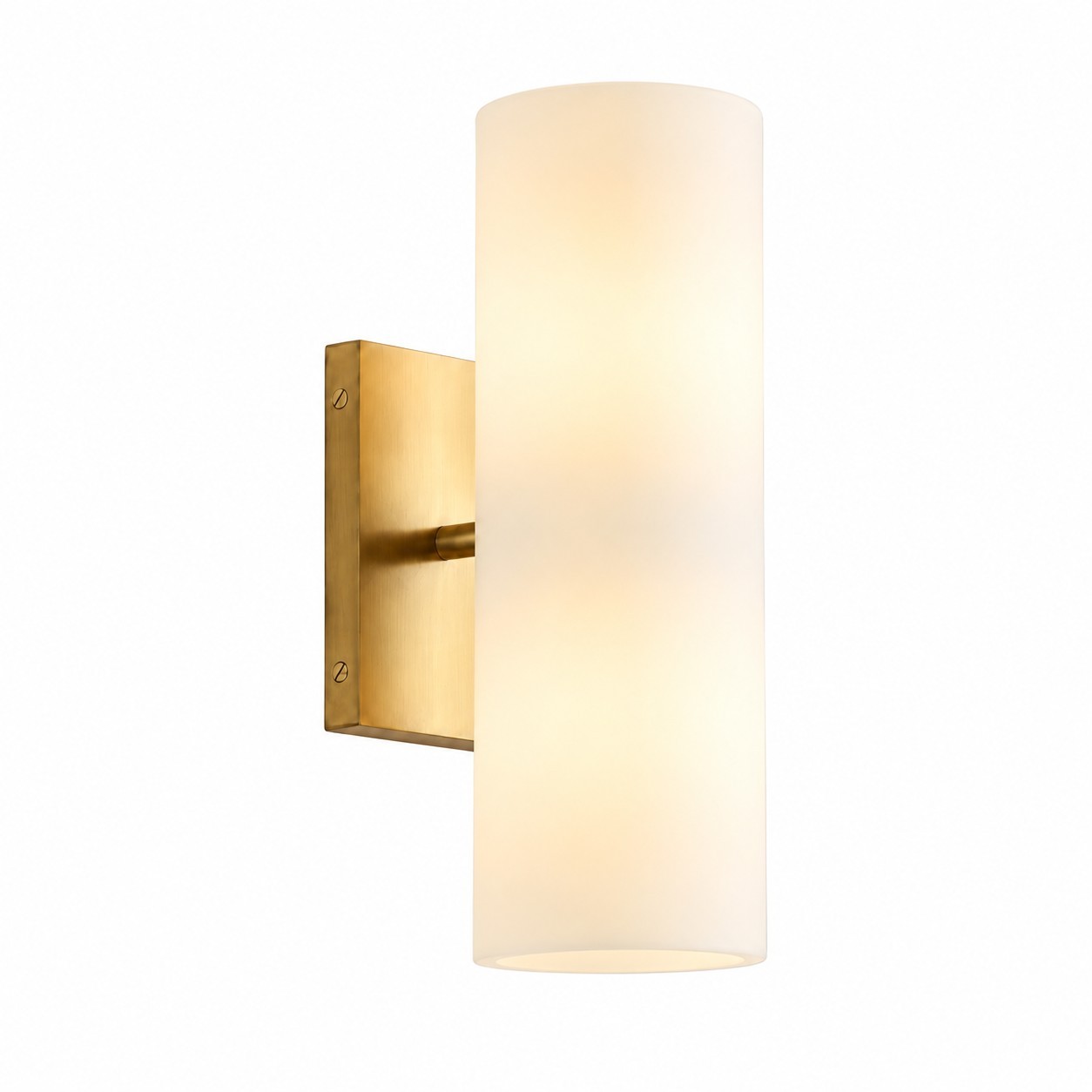 Yorix Modern Vertical Cylinder Tube Metal Finish Wall Light