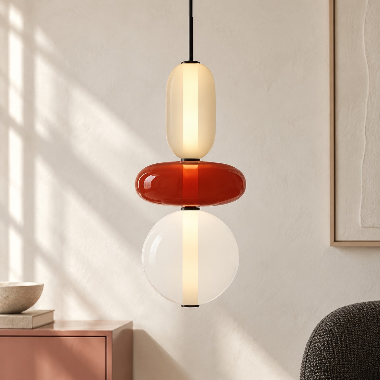 Caterina Modern Colorful Candied Glass Pendant Light