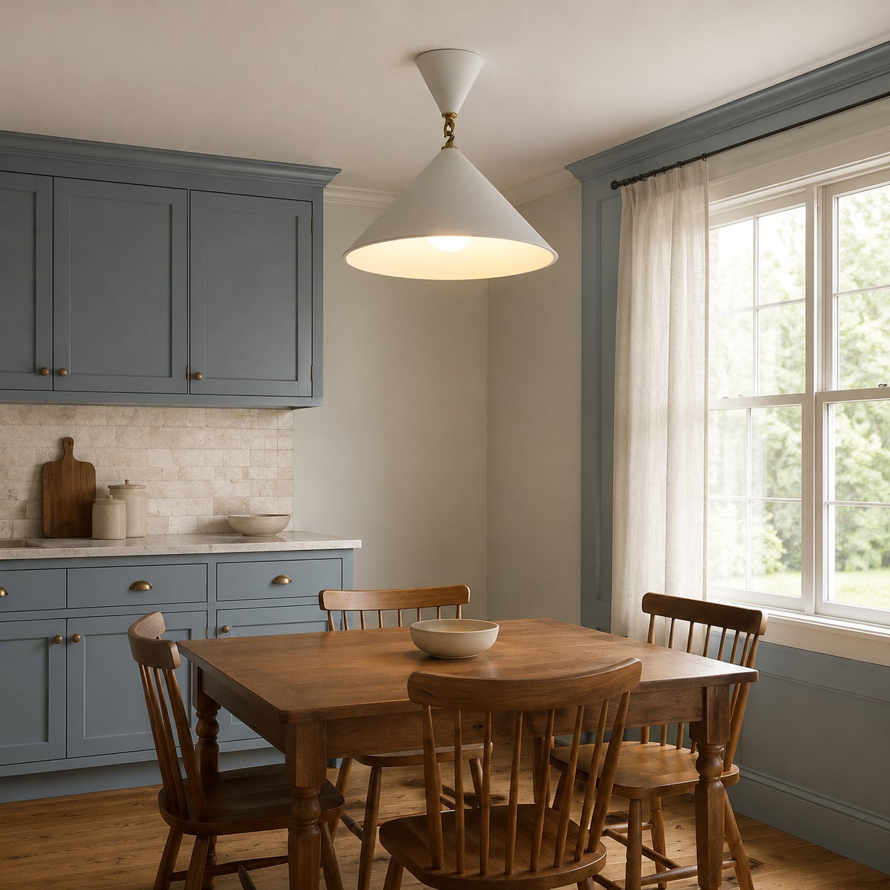 Aurelia Minimalist Plaster Cone Pendant Light