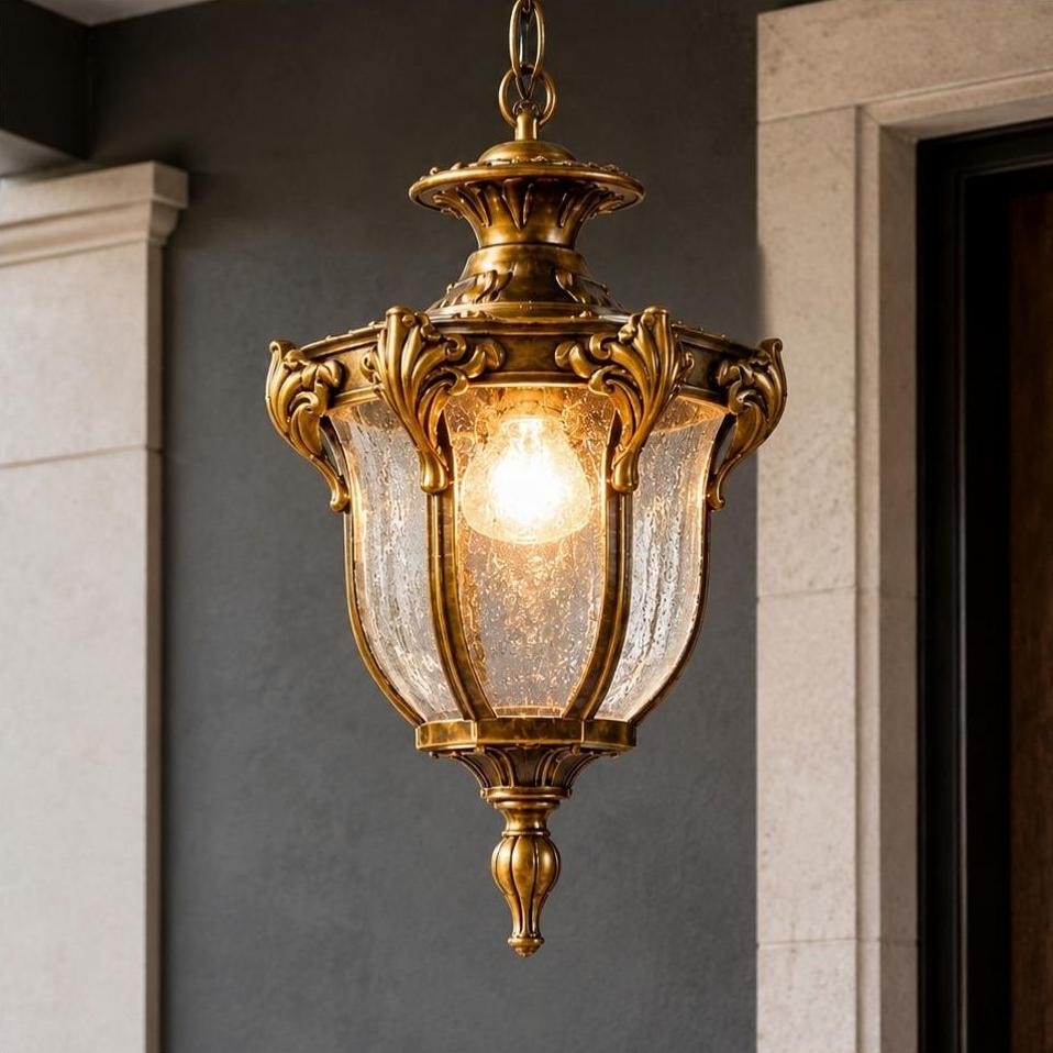 Malcolm Farmhouse Outdoor Porch Lantern Pendant Light