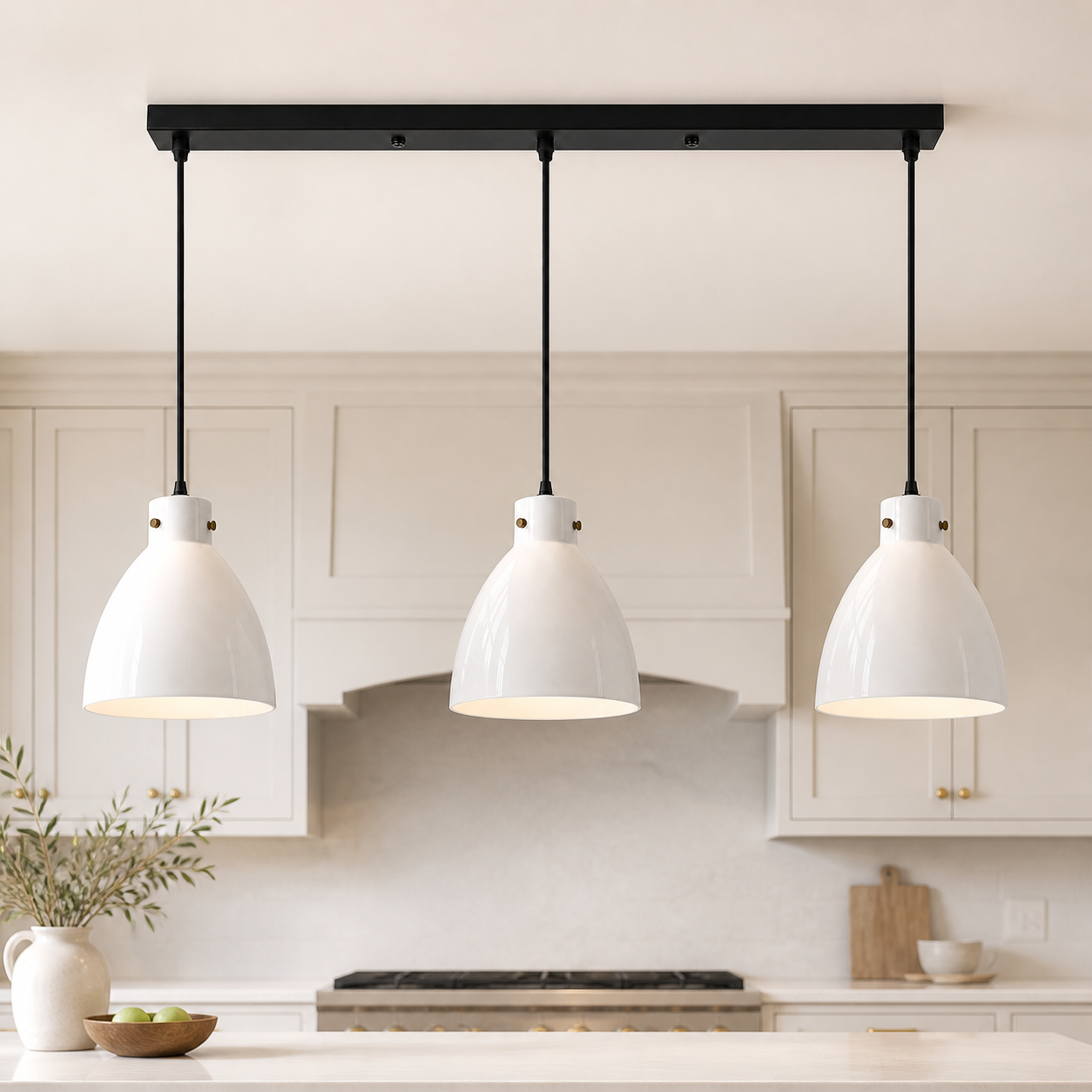 Stellan Vintage Glass Bell Pendant Light