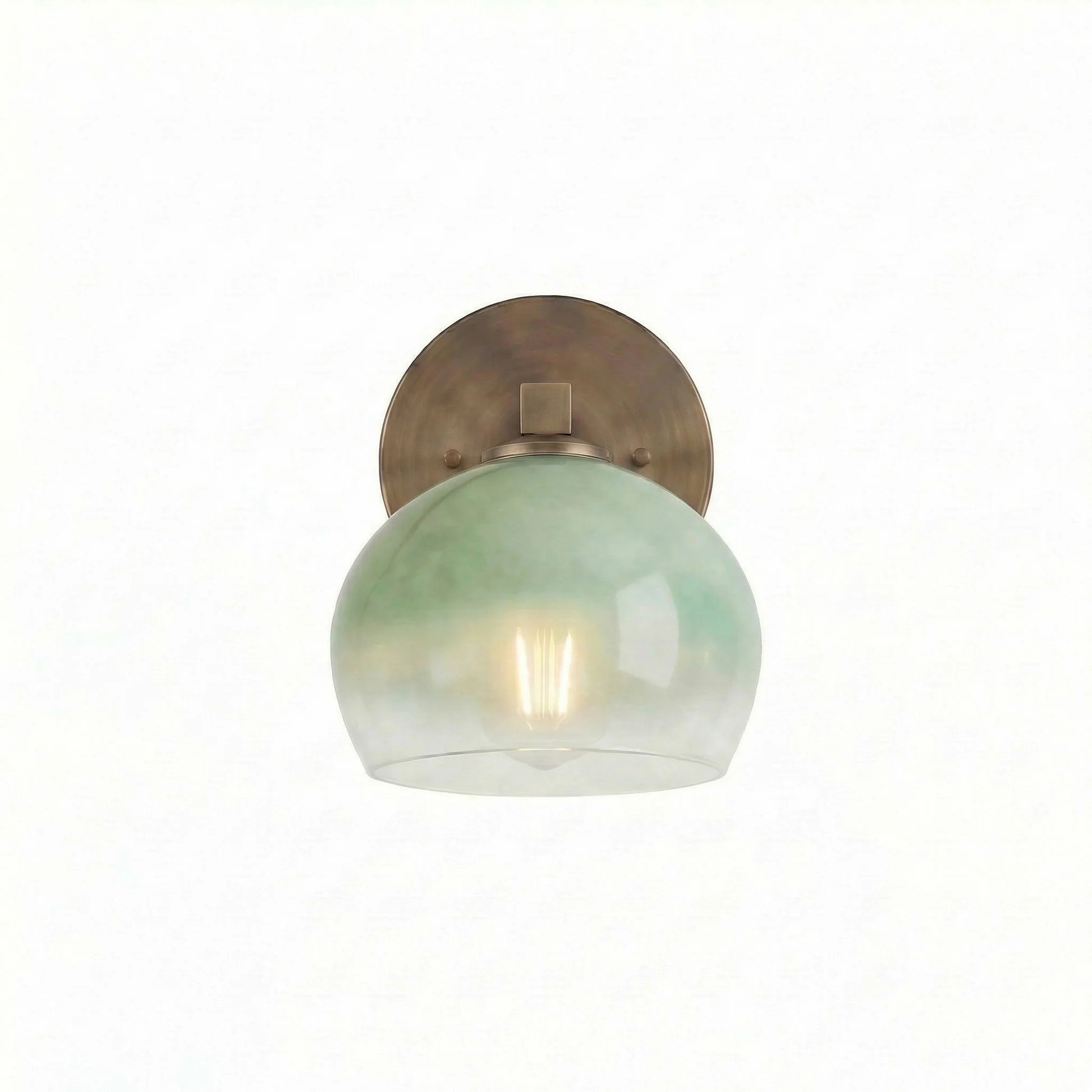 Conrad Vintage 3 Light Bellflower Glass Wall Sconce