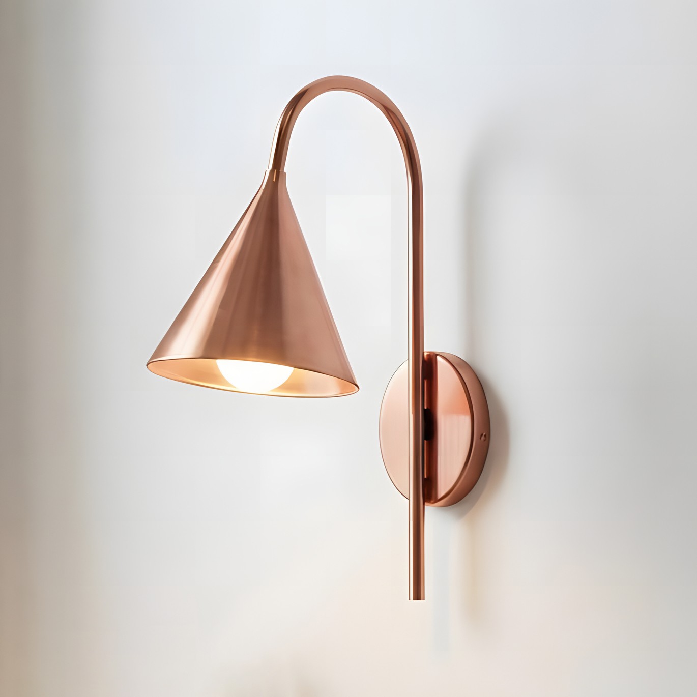 Maelle Vintage Industrial Metal Cone Sconce