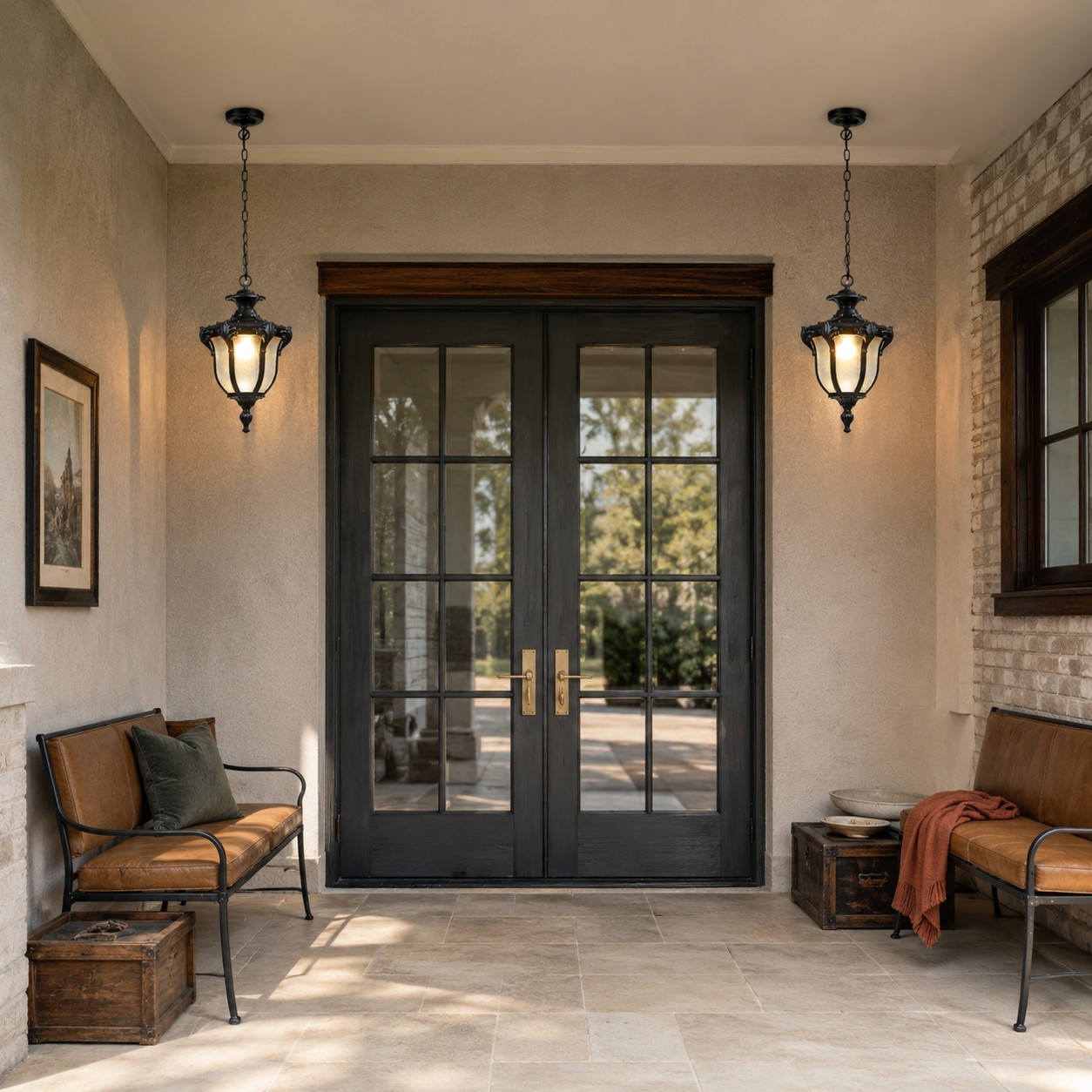 Malcolm Farmhouse Outdoor Porch Lantern Pendant Light
