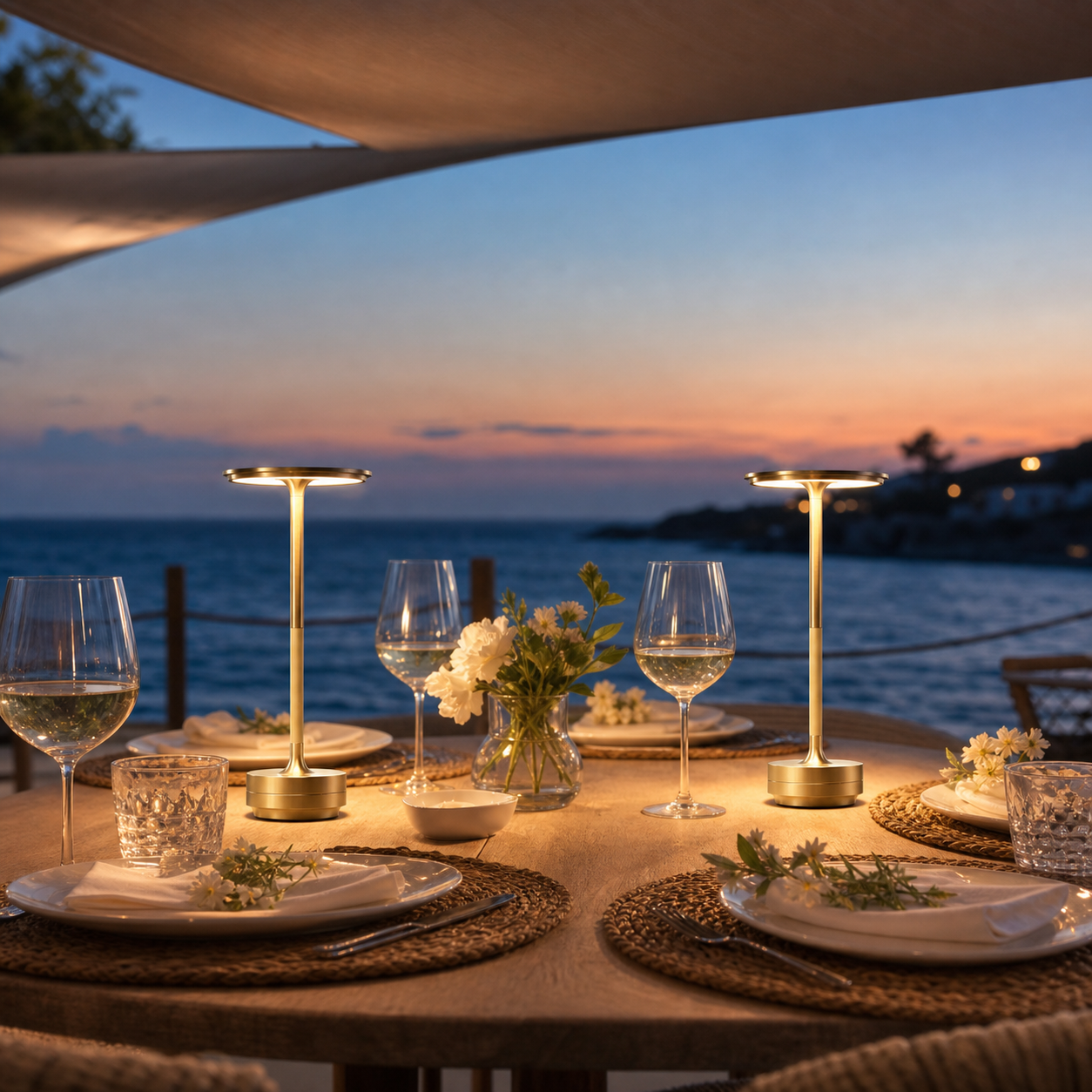 Nina Cordless Restaurant Table Lamps for Bar Cafe Hotel