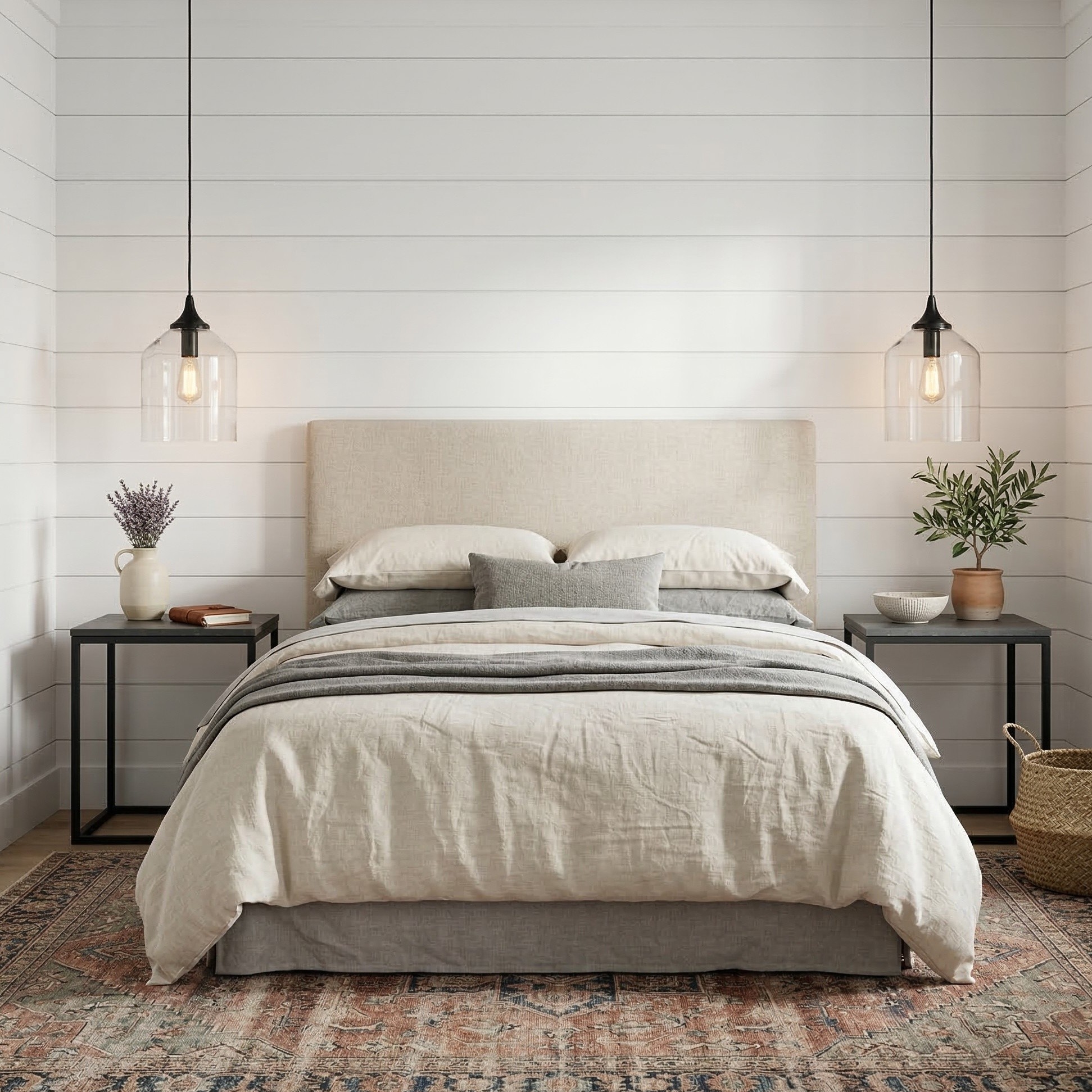 Declan Modern Bell Shaped Glass Pendant Light