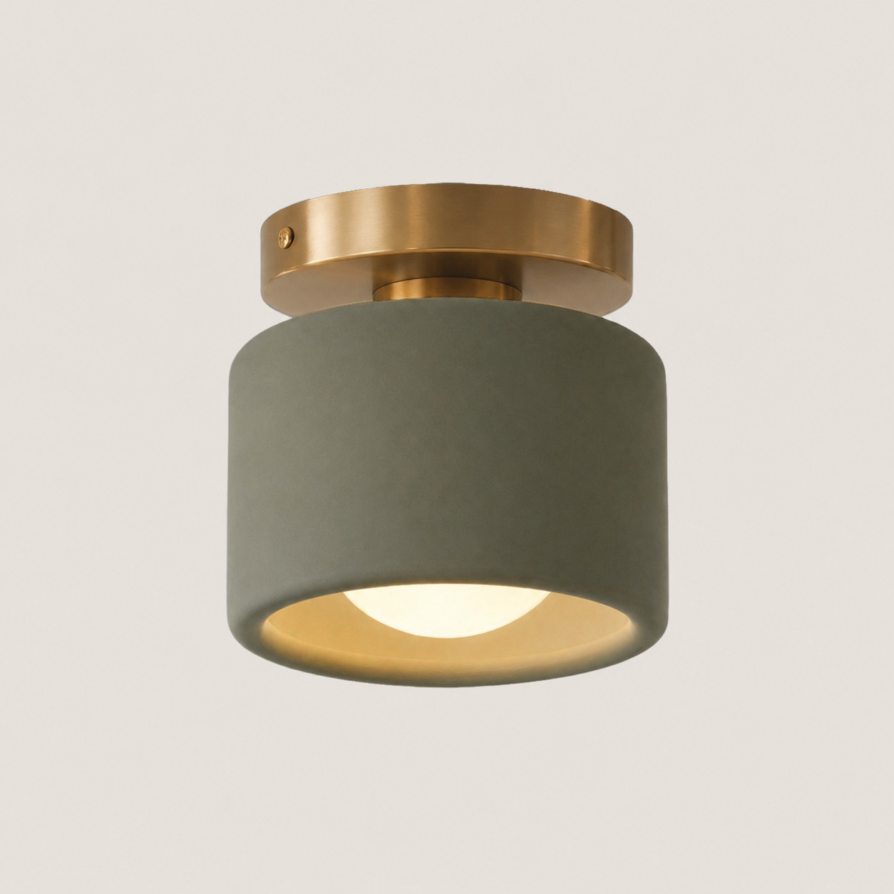 Aura Modern Porcelain Flush Mount Ceiling Light