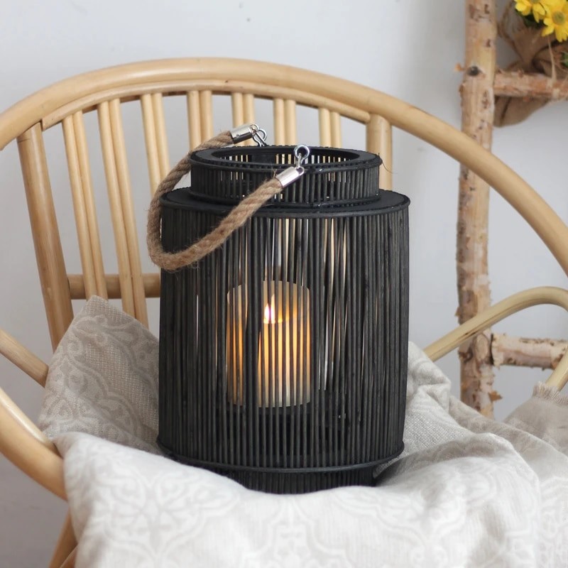 Bhavna Mirabel Japanese Indoor Outdoor Bamboo Floor Lanterns