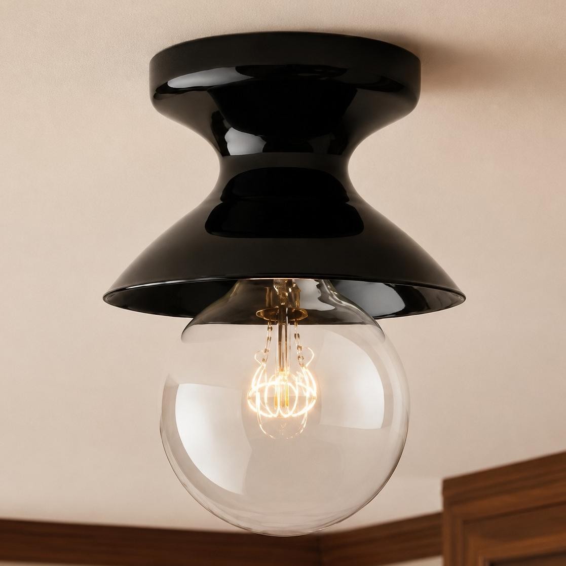 Lunavel Modern Ceramic Mount Ceiling Light Fixture