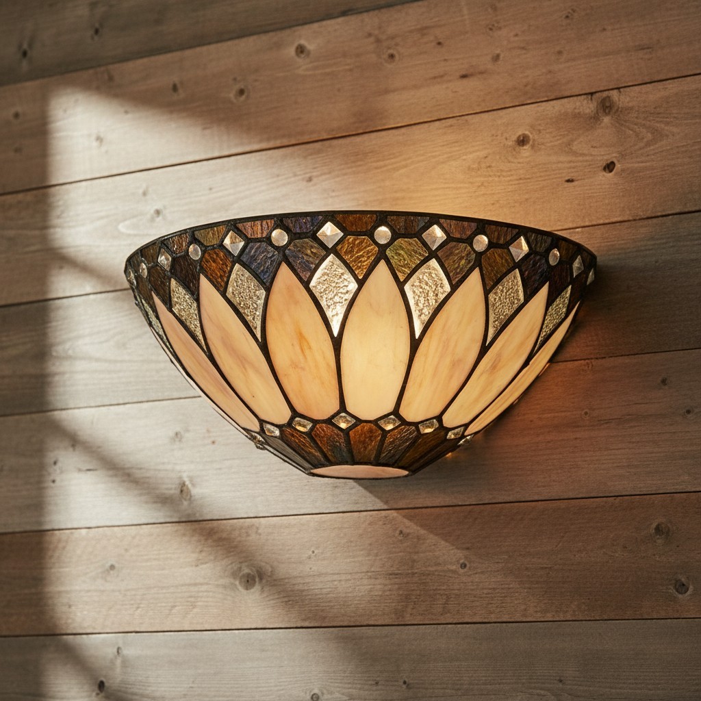Cygnus Tiffany Stained Glass Wall Light